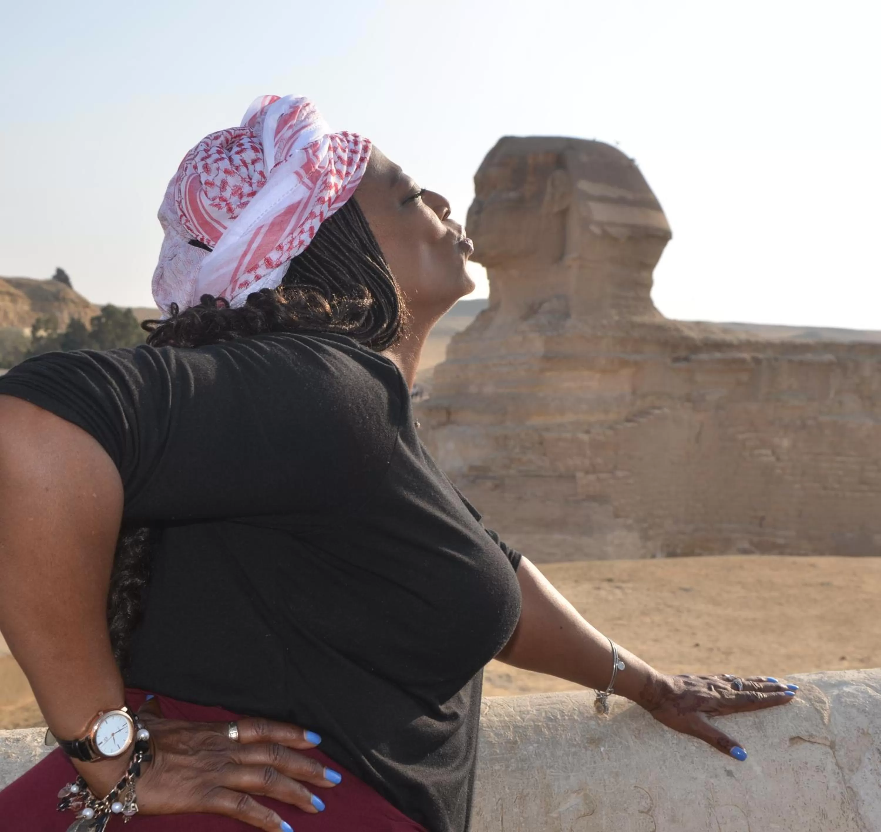 Staff in pyramid Giza city inn