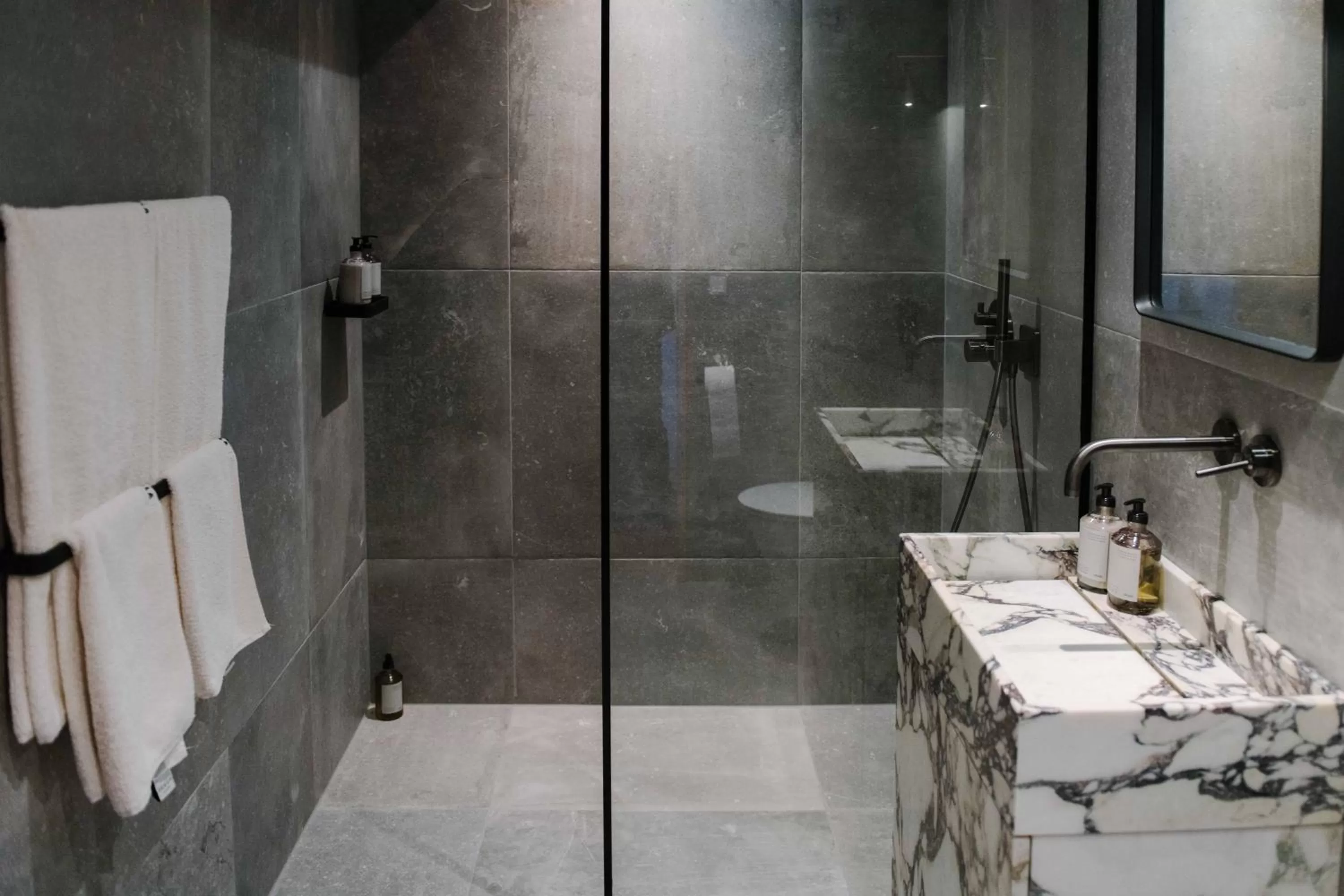 Shower in Audo Boutique Hotel