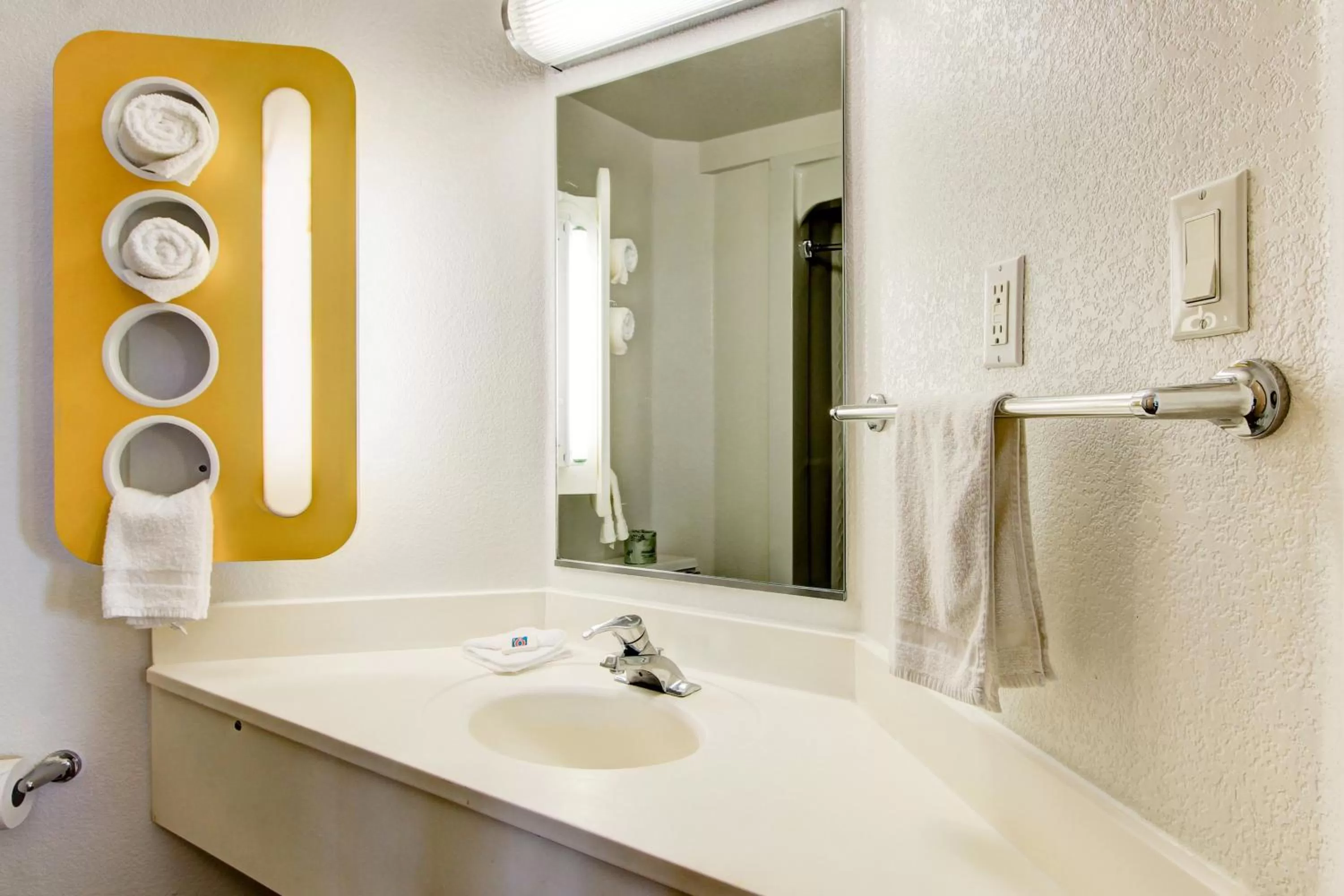 Bathroom in Super 8 by Wyndham Aurora East