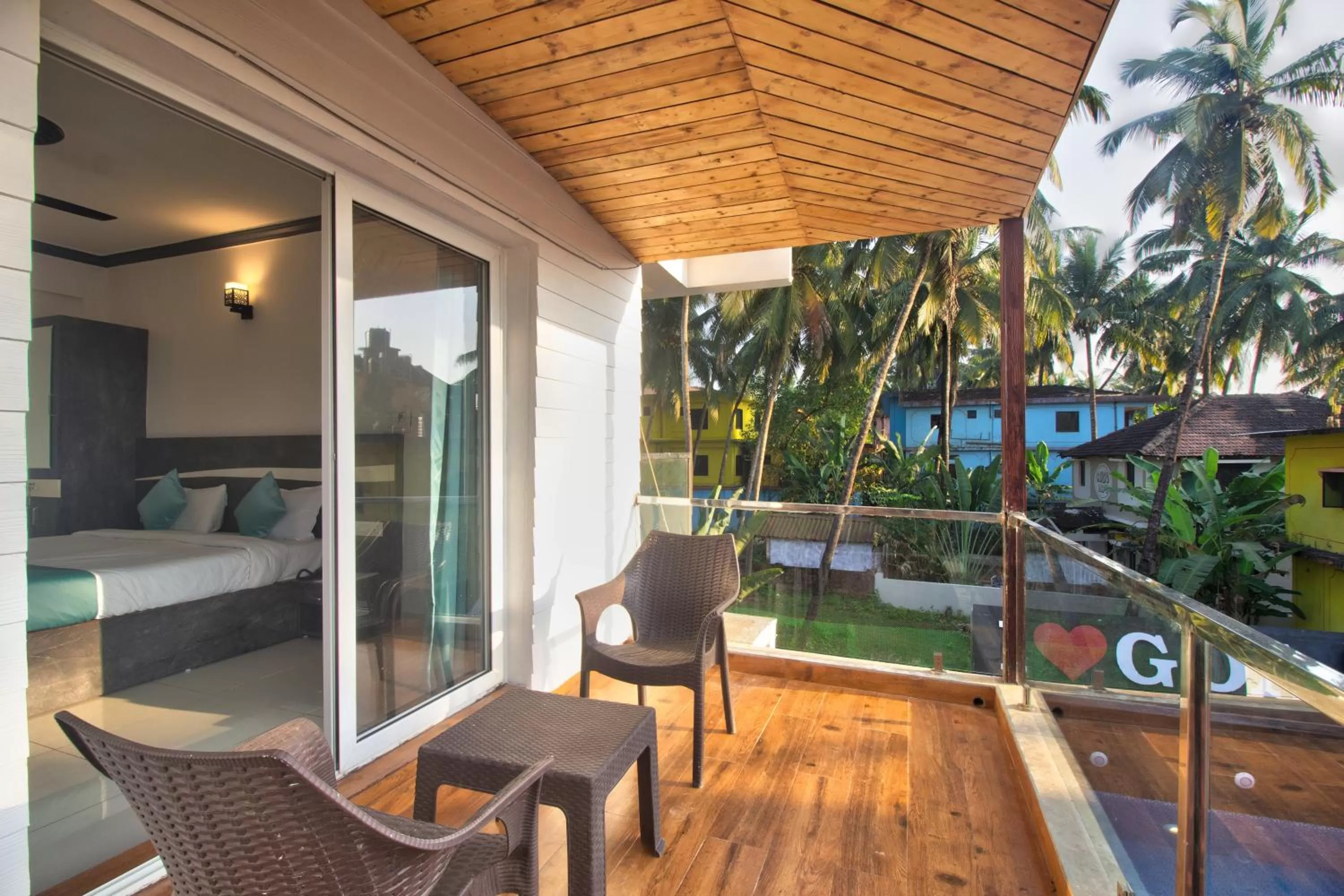 Patio in Oceano Beach Resort