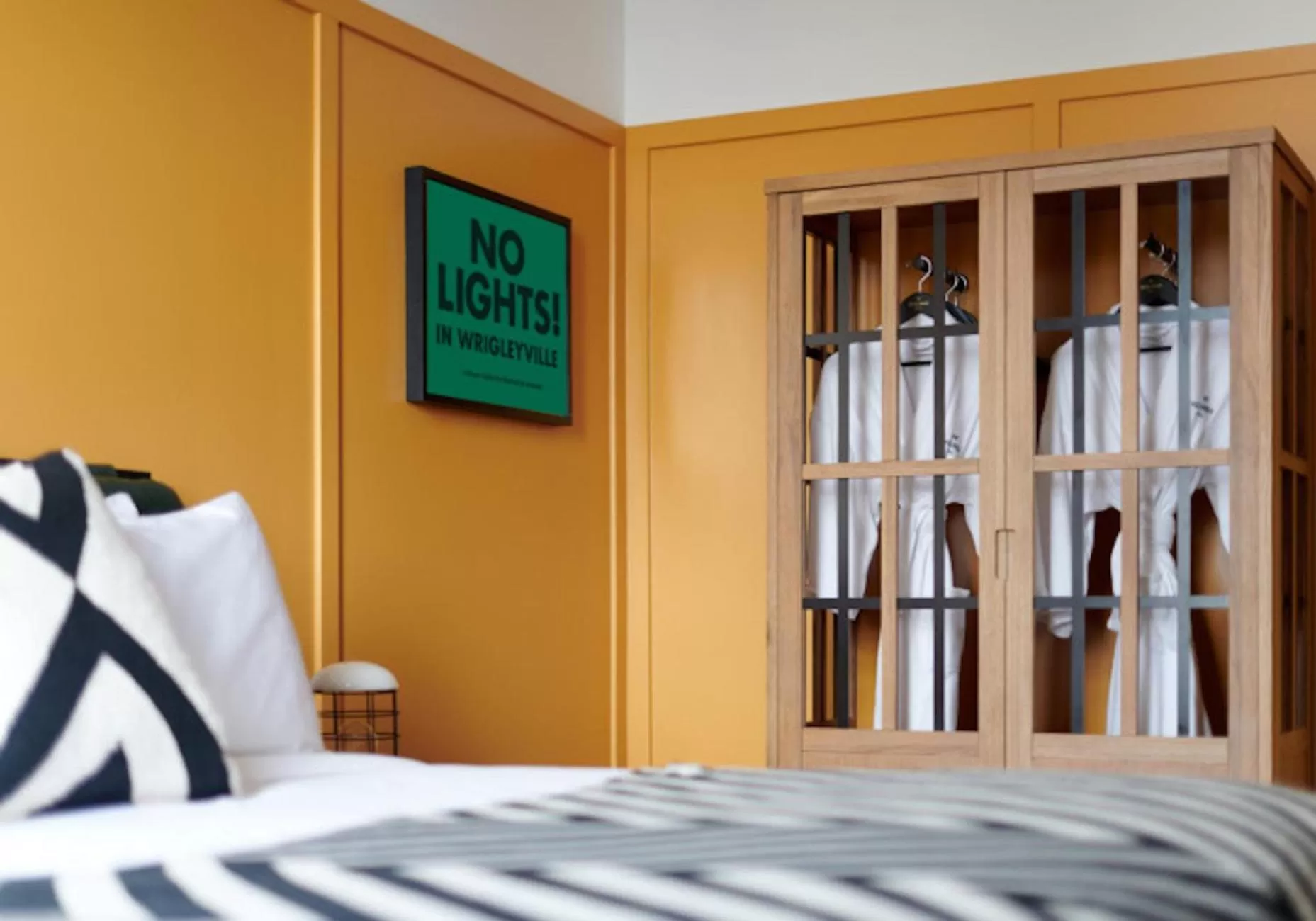 Bed in The Chicago Hotel Collection Wrigleyville