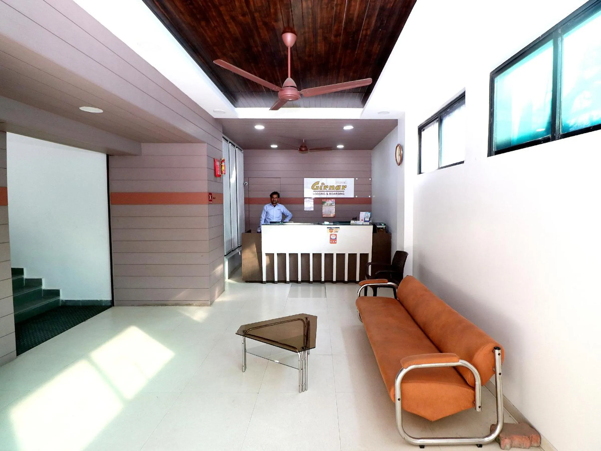 Seating area in Hotel Girnar