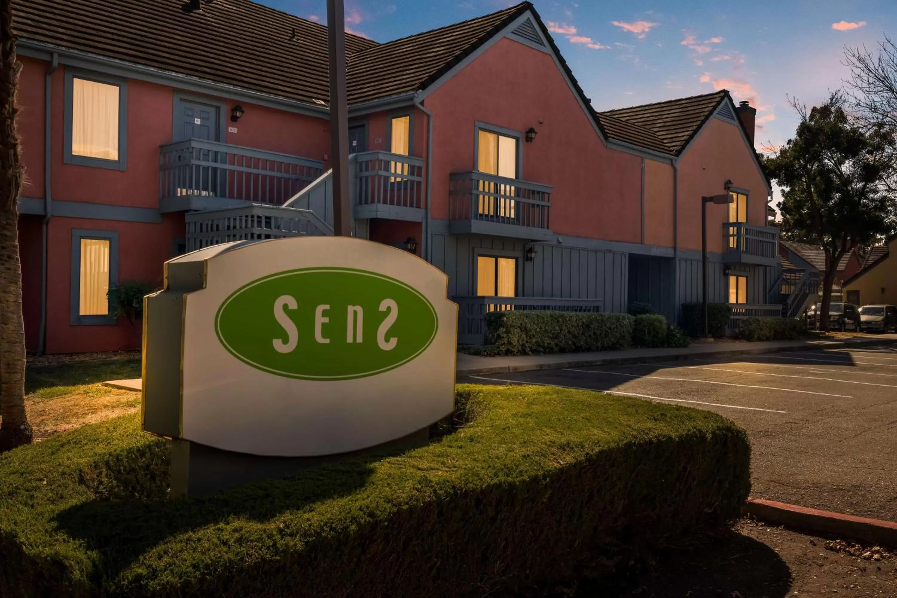 Property building in SenS Suites Livermore; SureStay Collection by Best Western