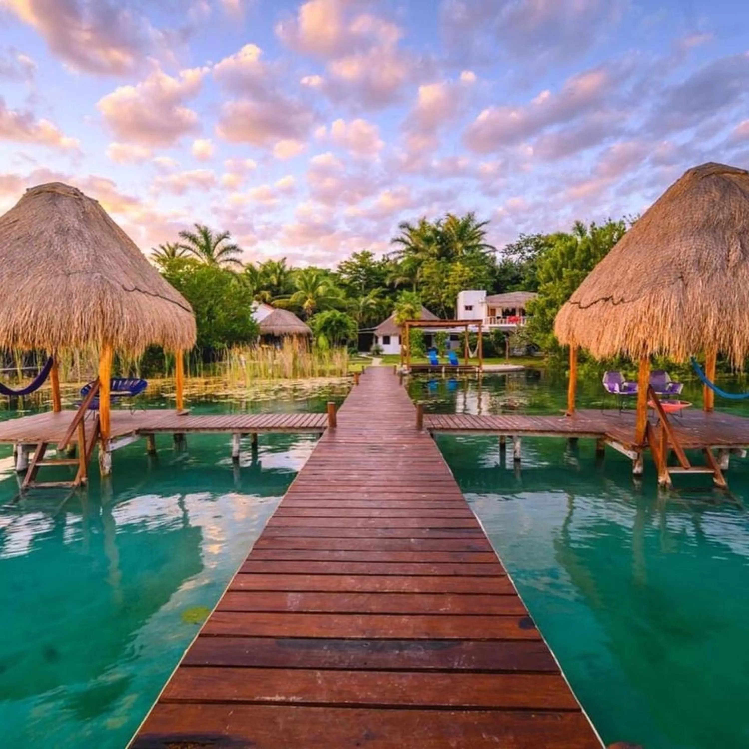 Property building, Swimming Pool in Casa Shiva Bacalar by MIJ