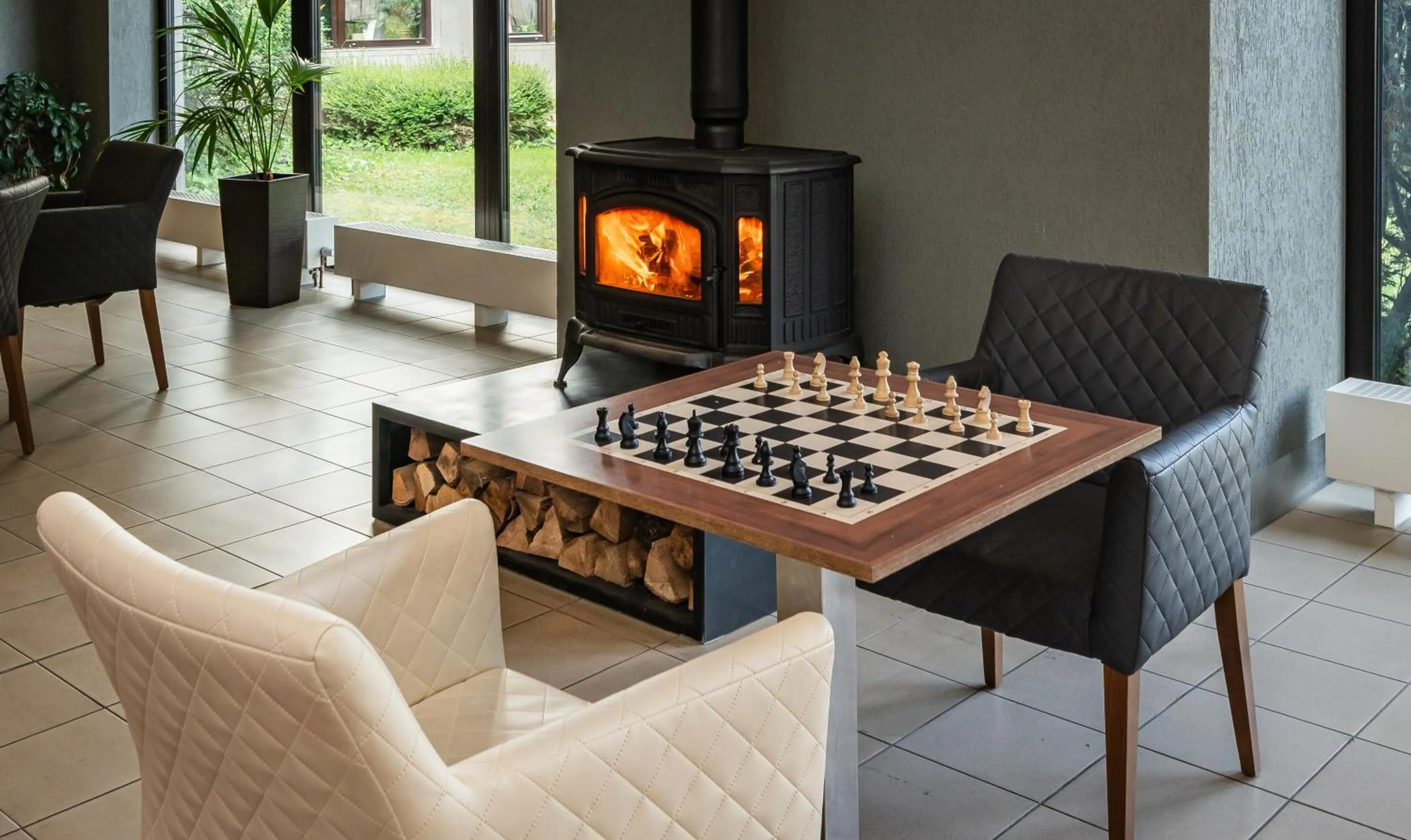 Seating area in Hotel Globus