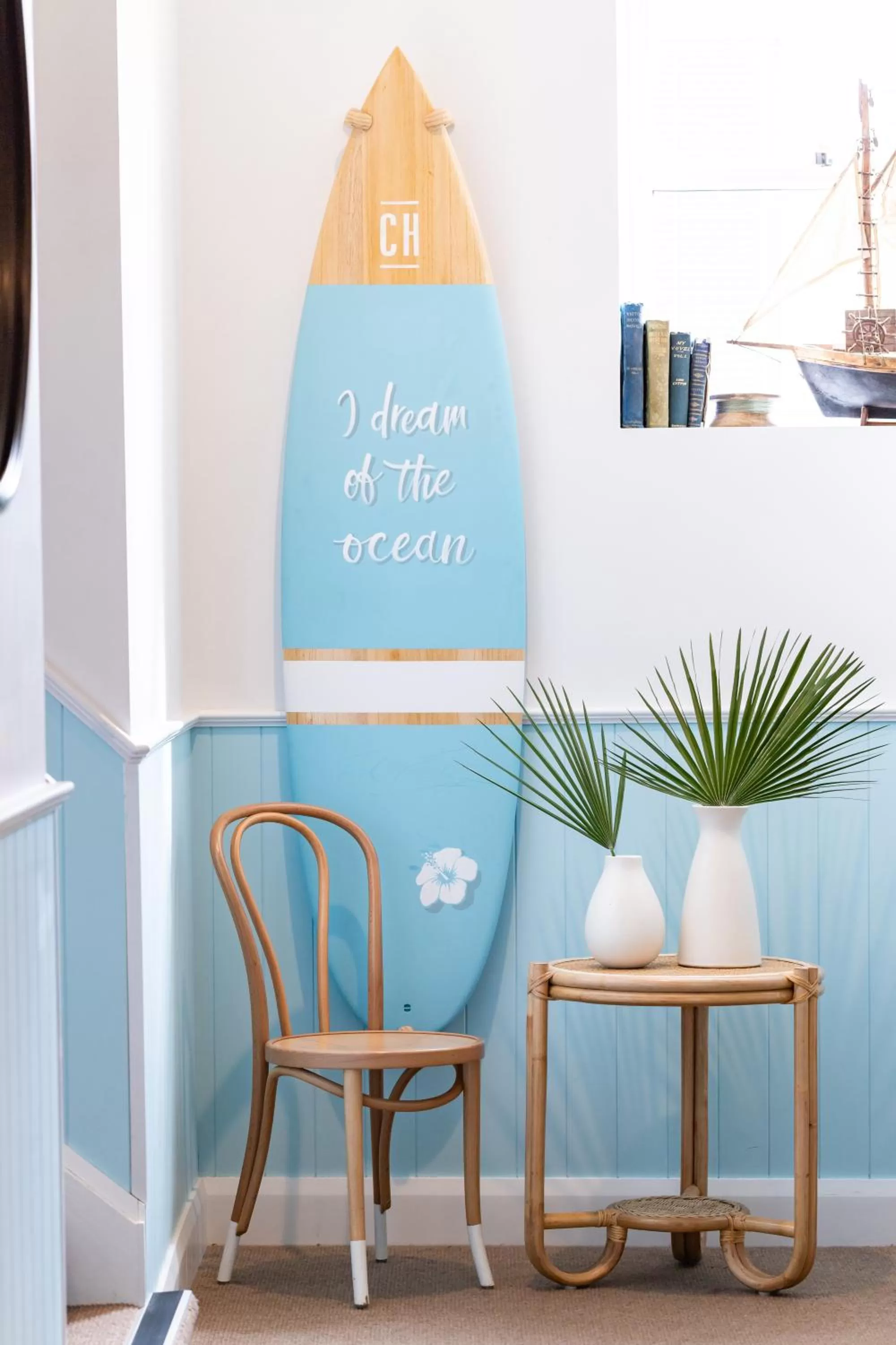 Decorative detail in The Clovelly Hotel