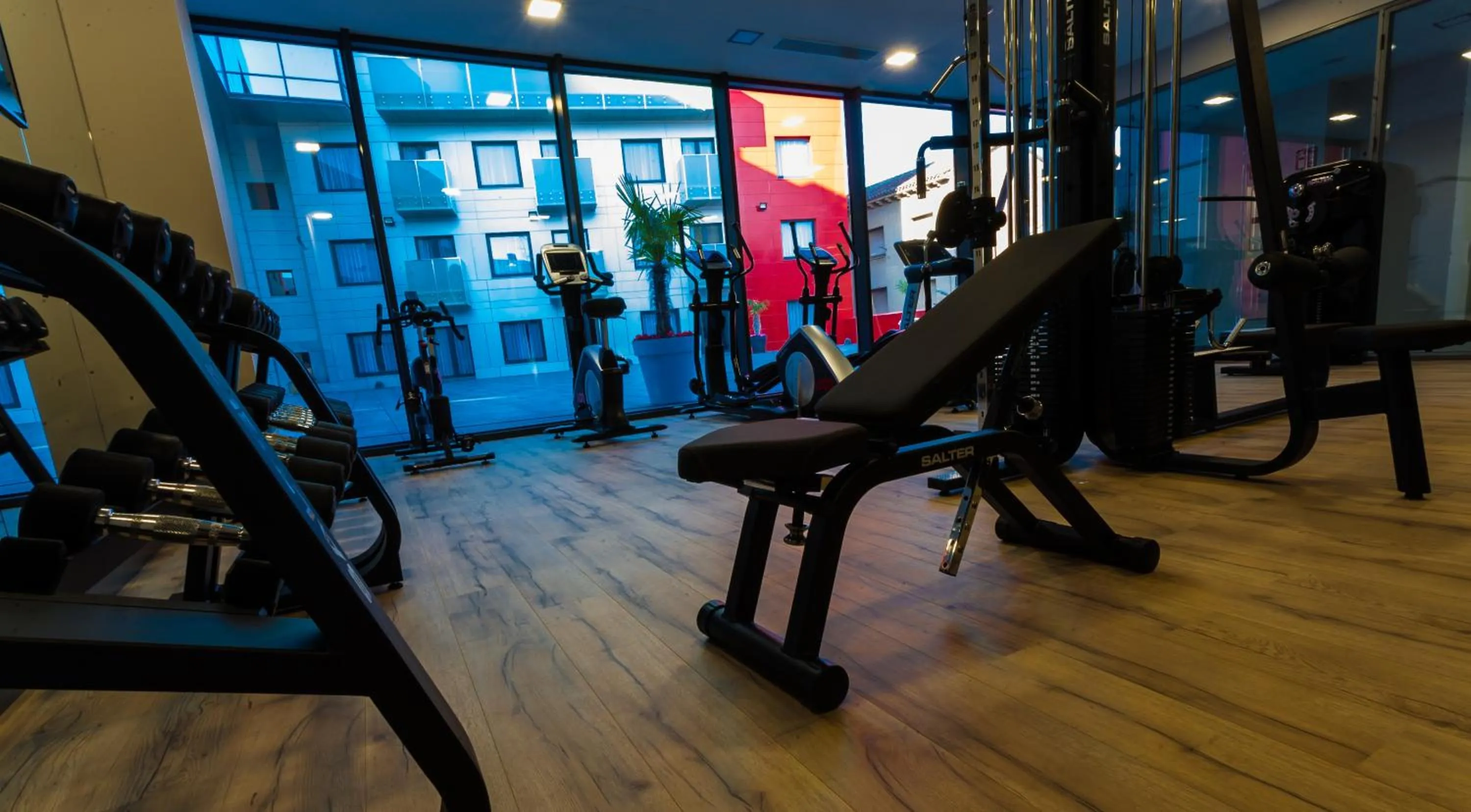 Fitness centre/facilities in Hotel & Spa Ciudad de Binéfar