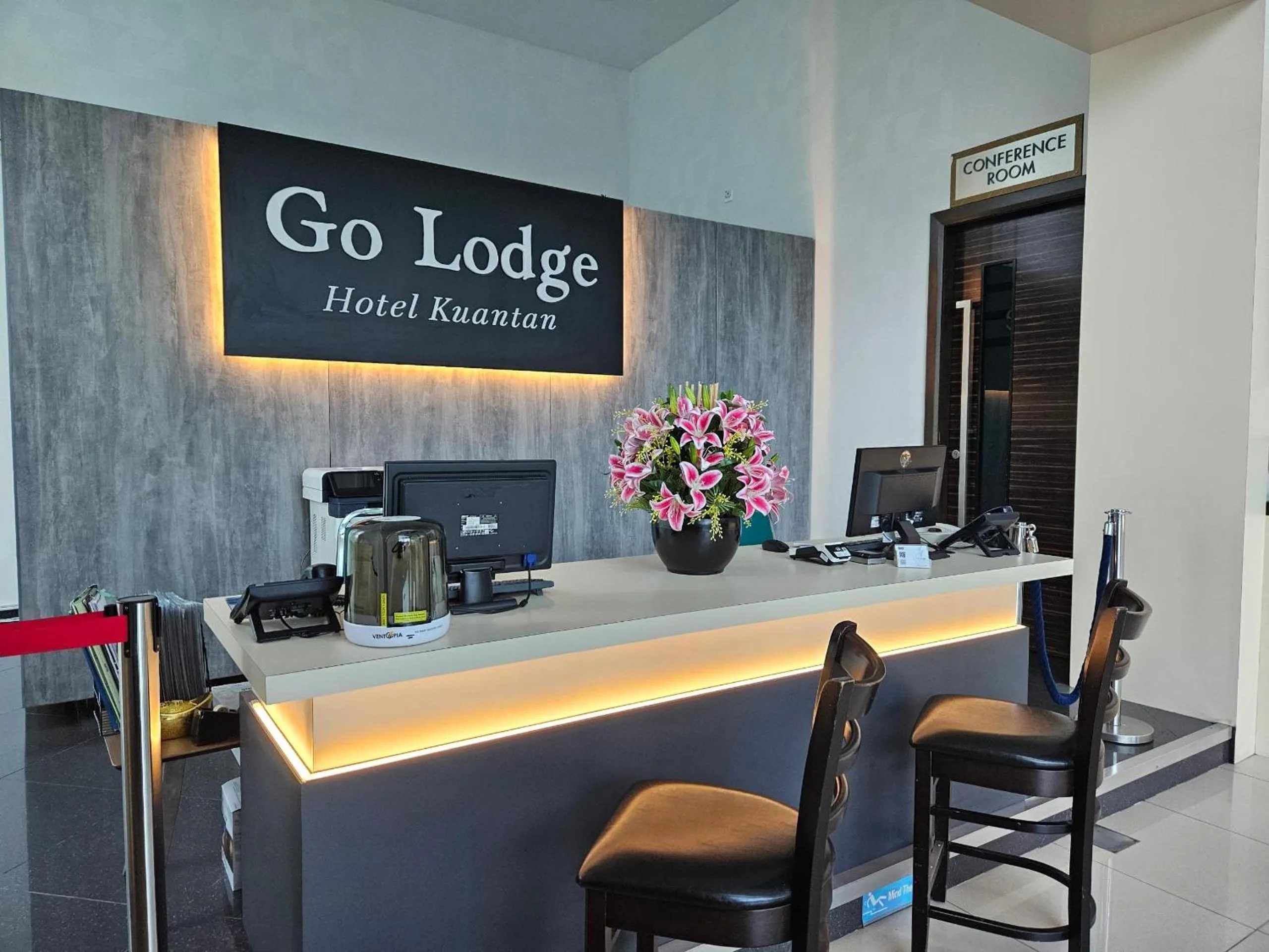 Text overlay in Go Lodge Hotel Kuantan