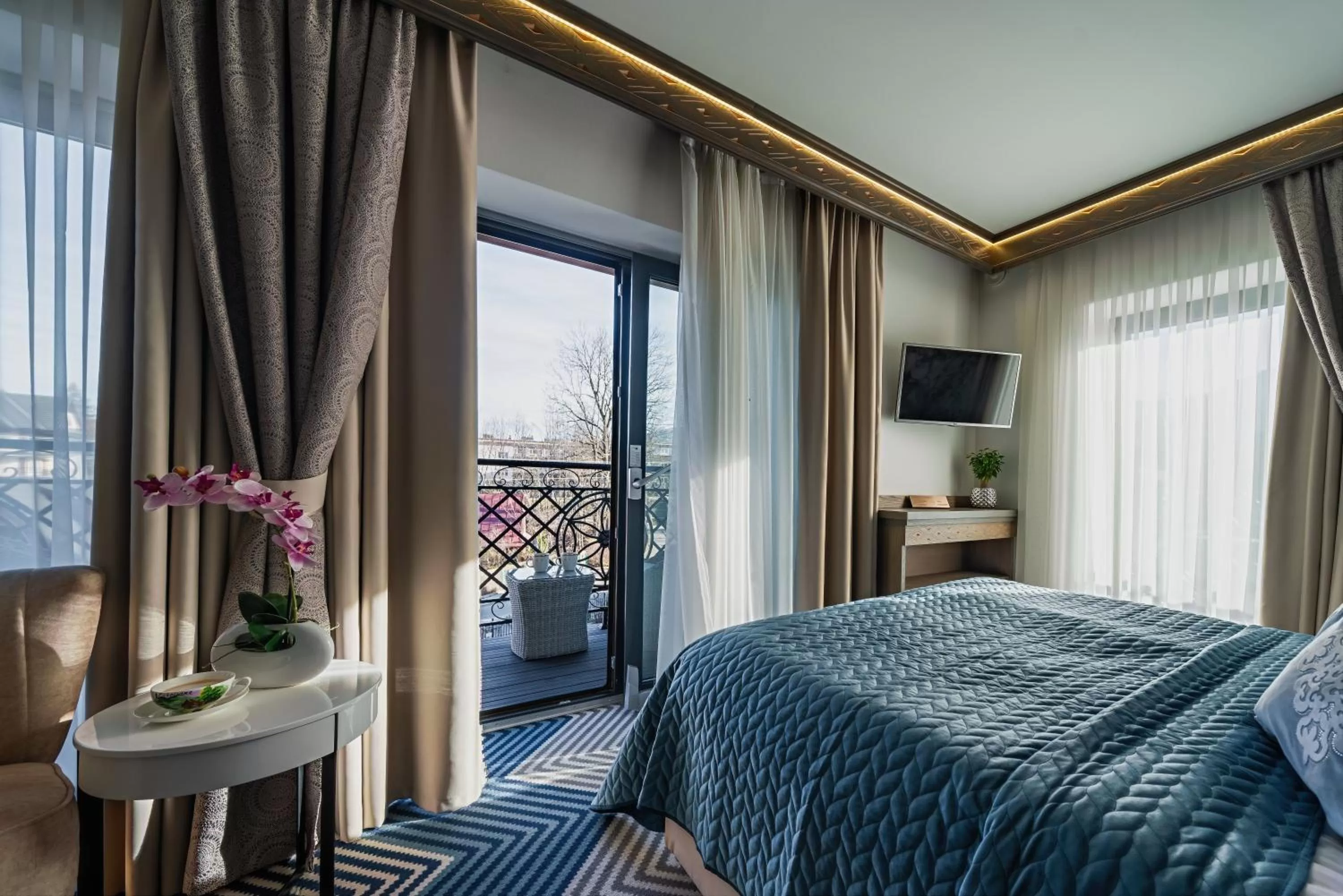 Bed in Serce Tatr Residence Zakopane - blisko Krupówek