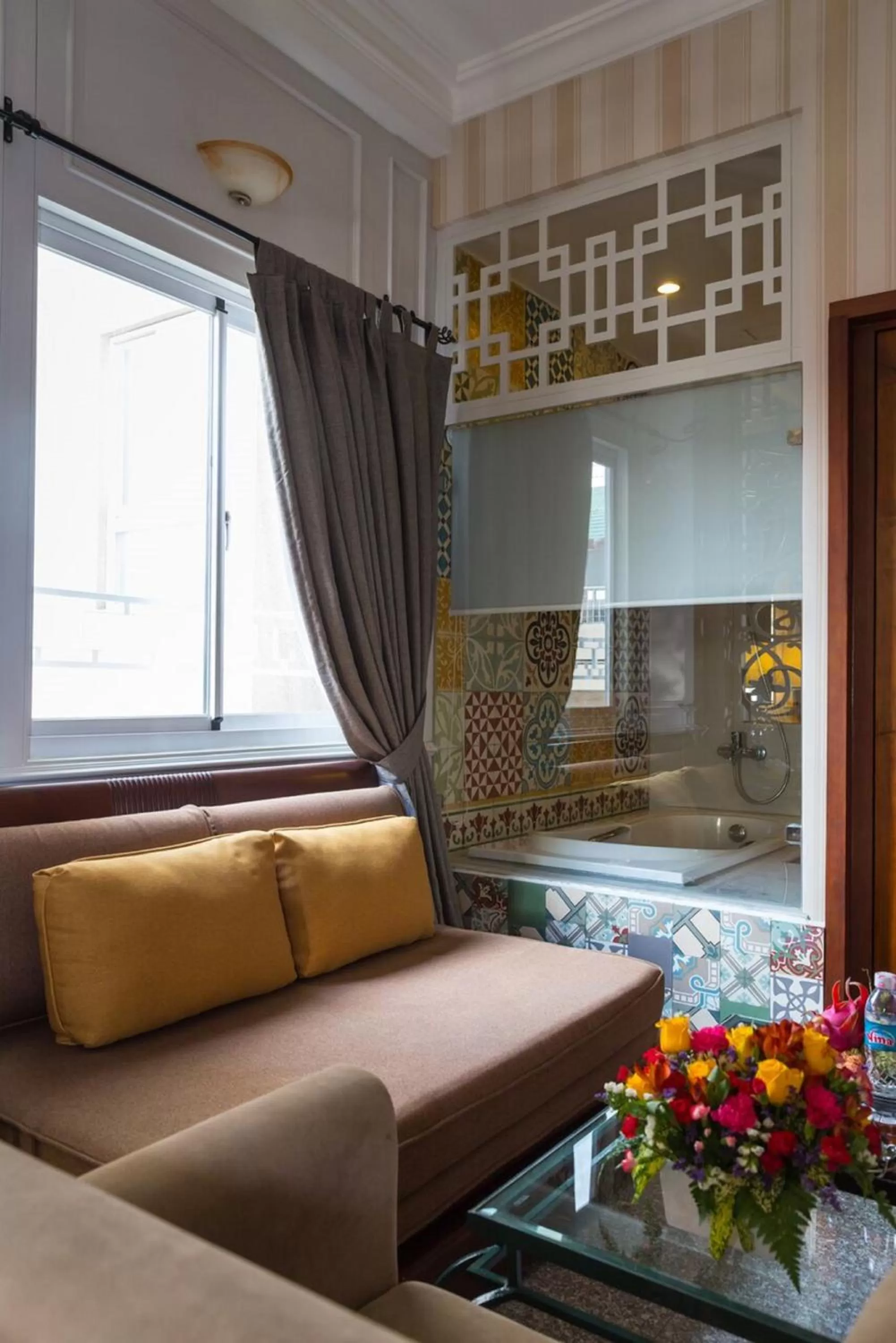 Living room in Ben Thanh Boutique Hotel