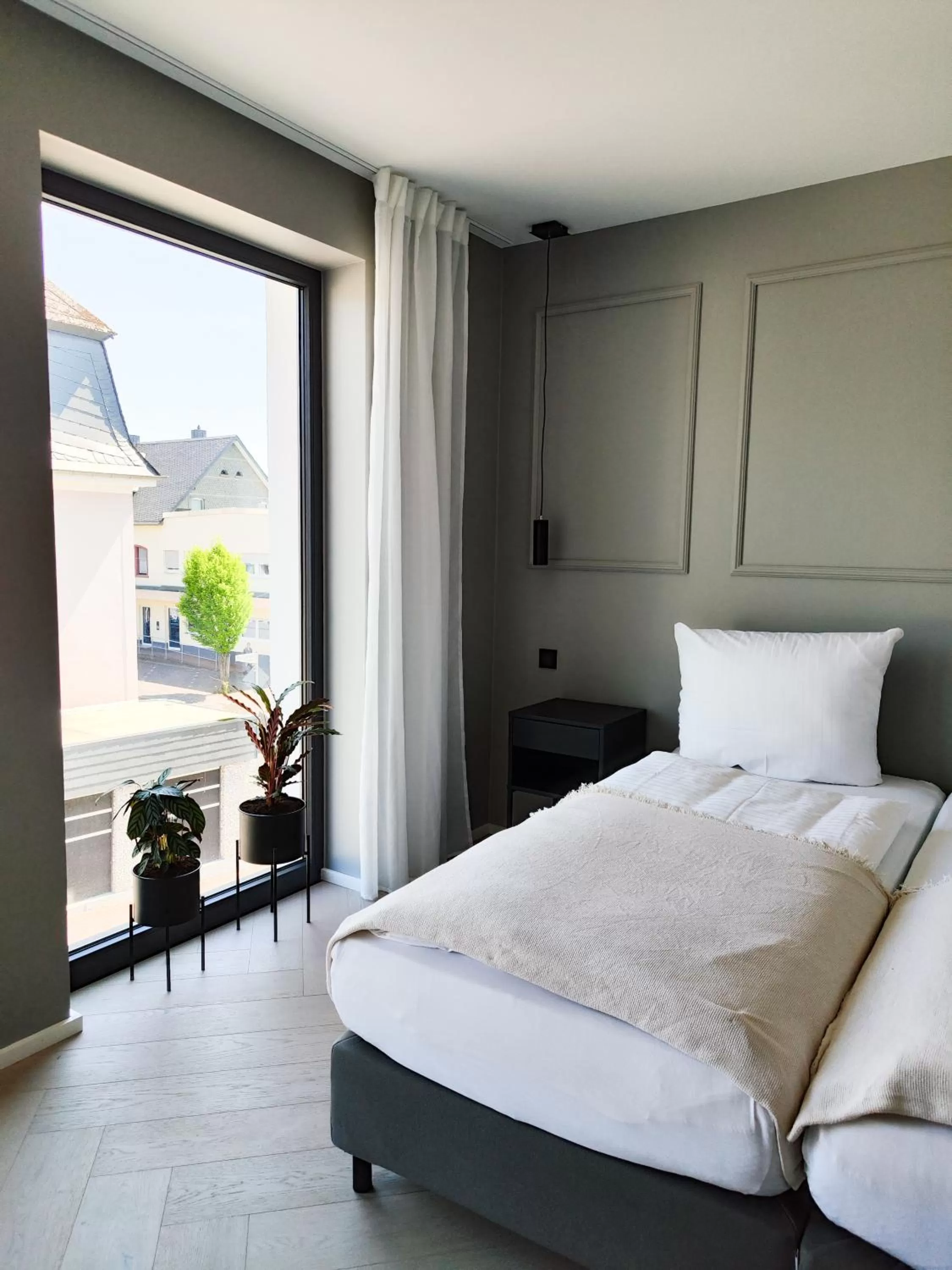 Bedroom, Bed in Ferienhaus Stadtblick