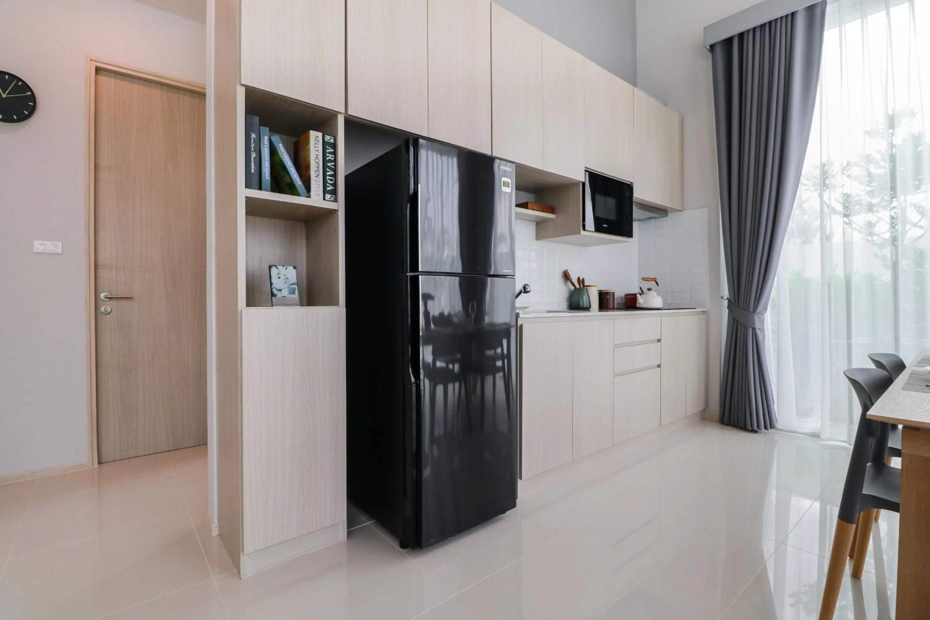 Kitchen or kitchenette in Chaum Haus Pool Villas