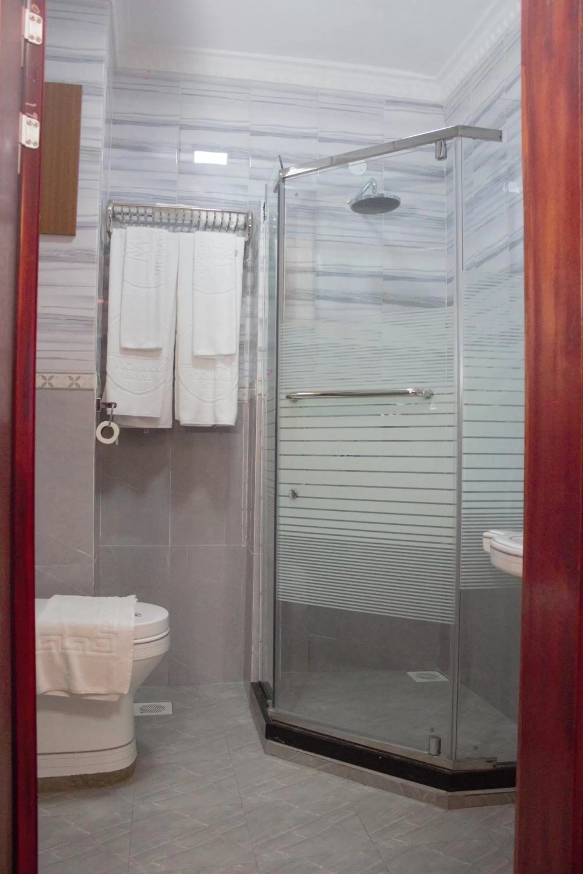 Bathroom in Vickmark Hotel