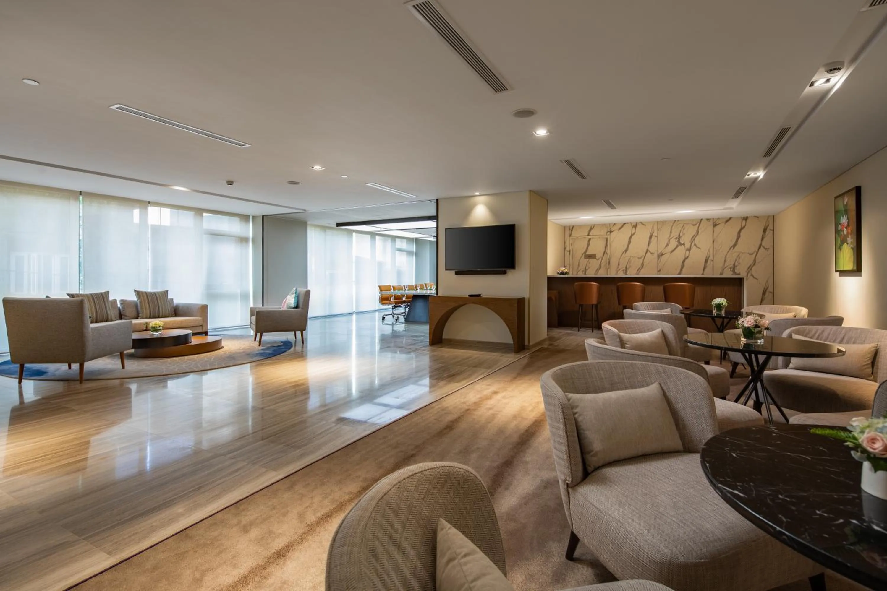 Lounge or bar in Oakwood Residence Hanoi