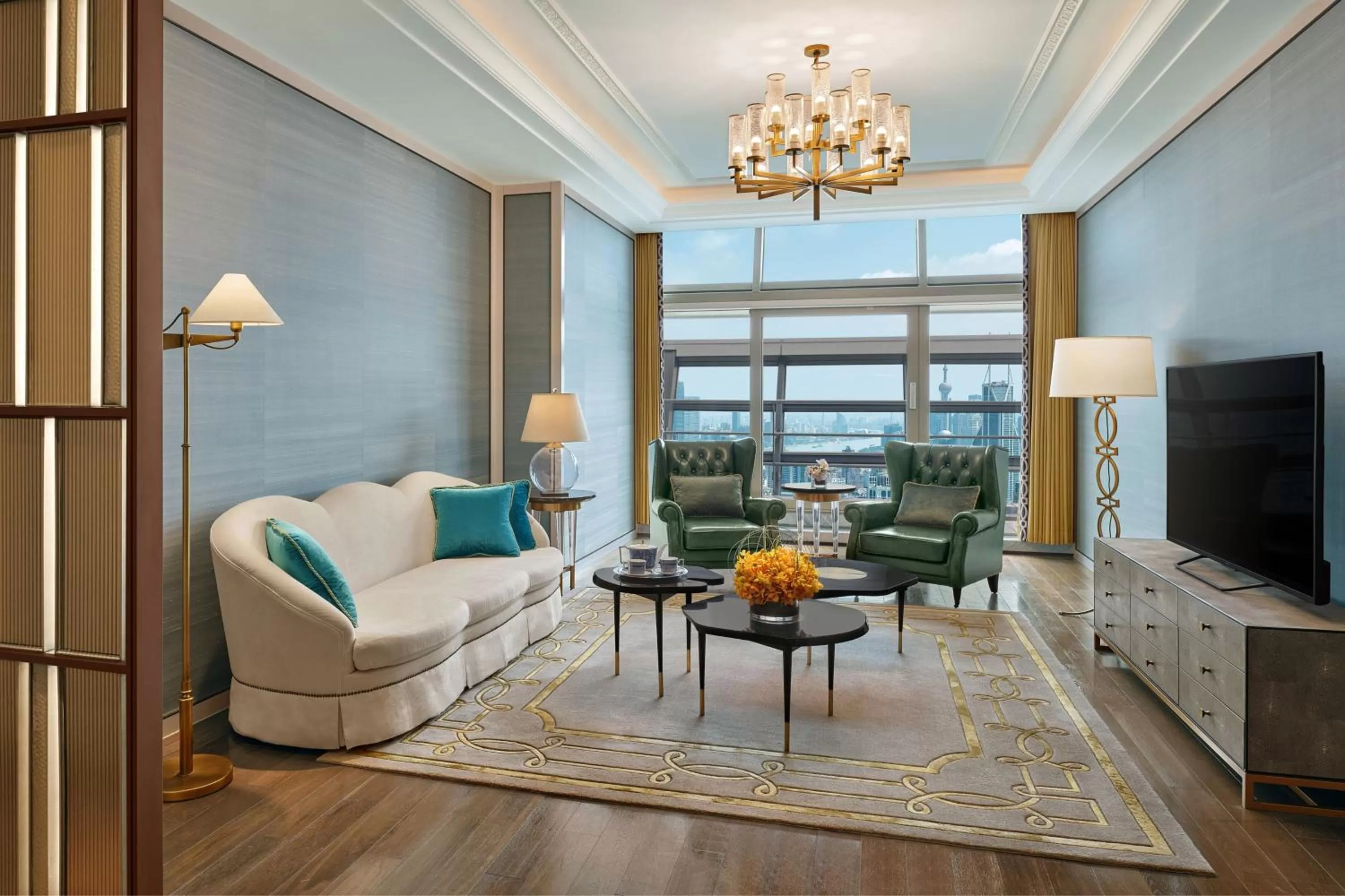 Living room in The St Regis Shanghai Jingan
