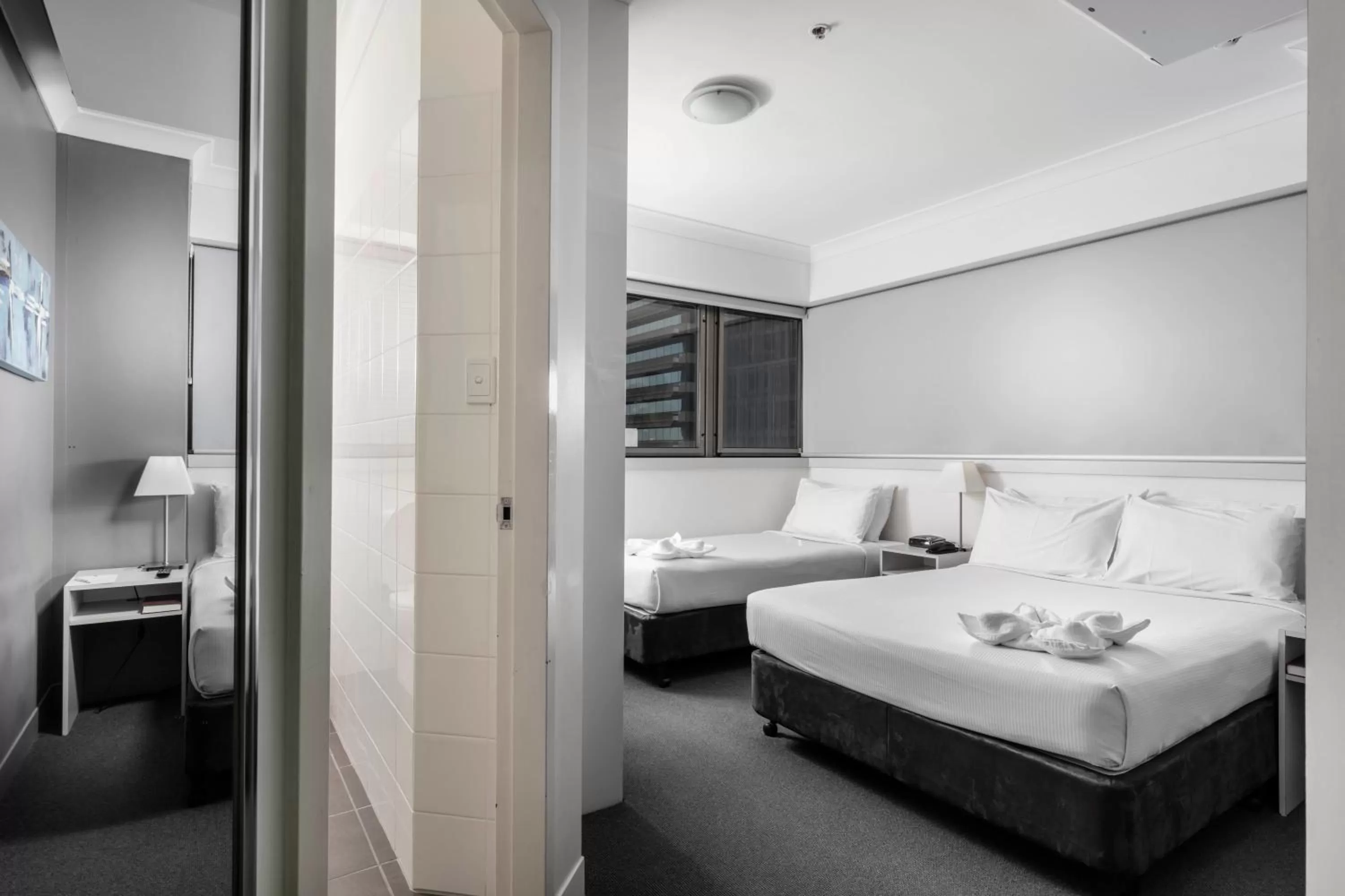 Bedroom, Bed in George Hotel Brisbane, Independent Collection by EVT