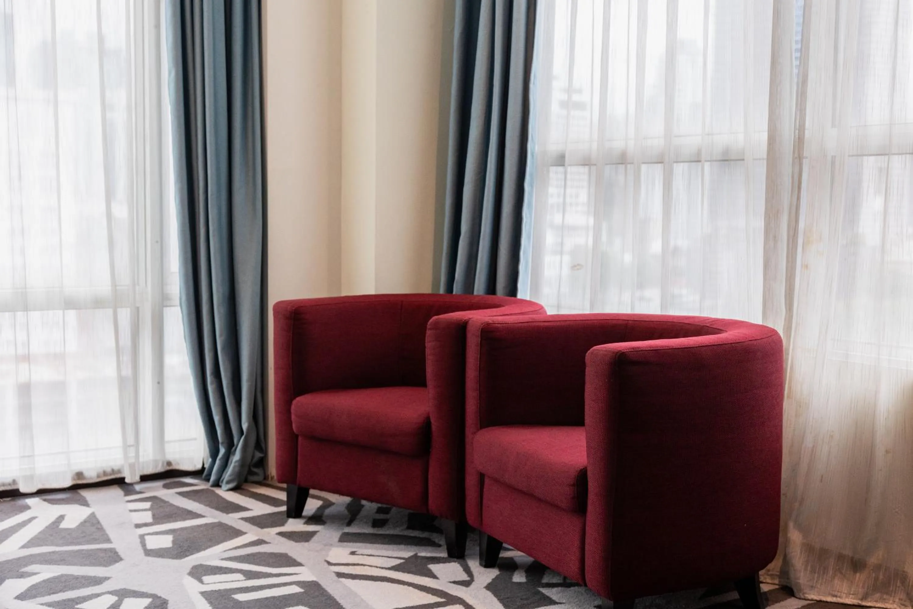 Seating area in WP Hotel