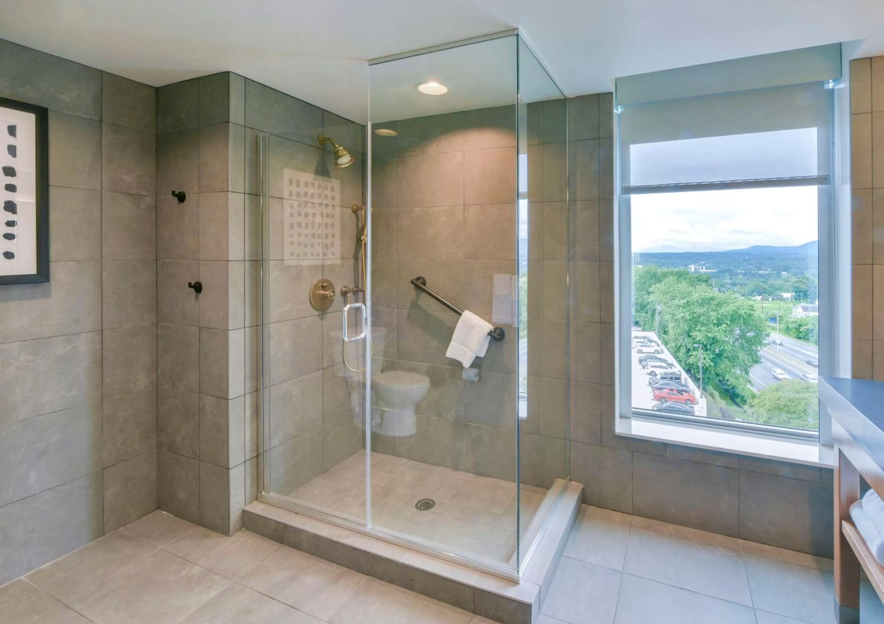 Shower in DoubleTree by Hilton Asheville Downtown