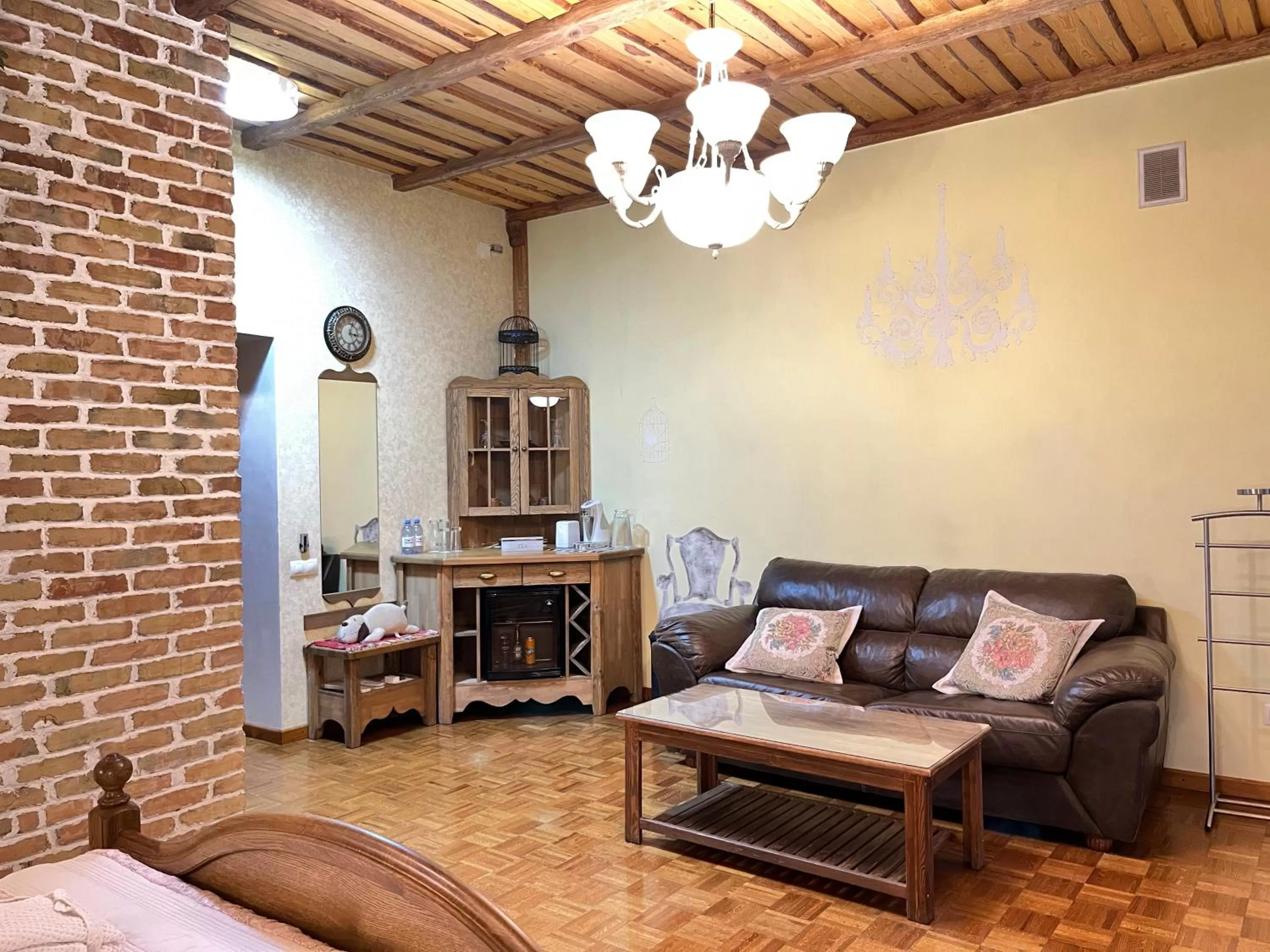 Seating area in Orbita hotel Shymkent