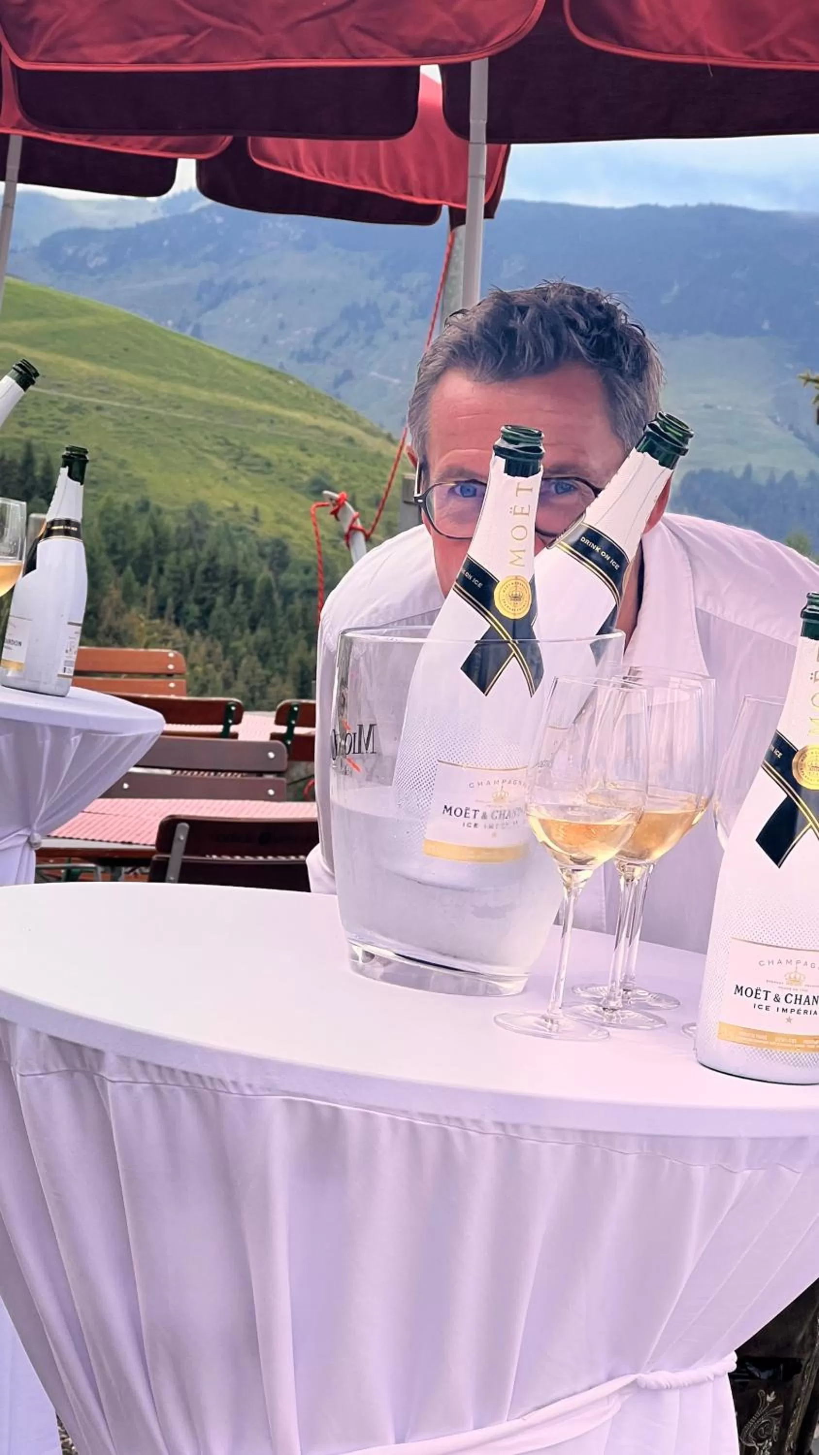 Hocheckhuette On Top of the Kitzbuehel Hahnenkamm Mountain