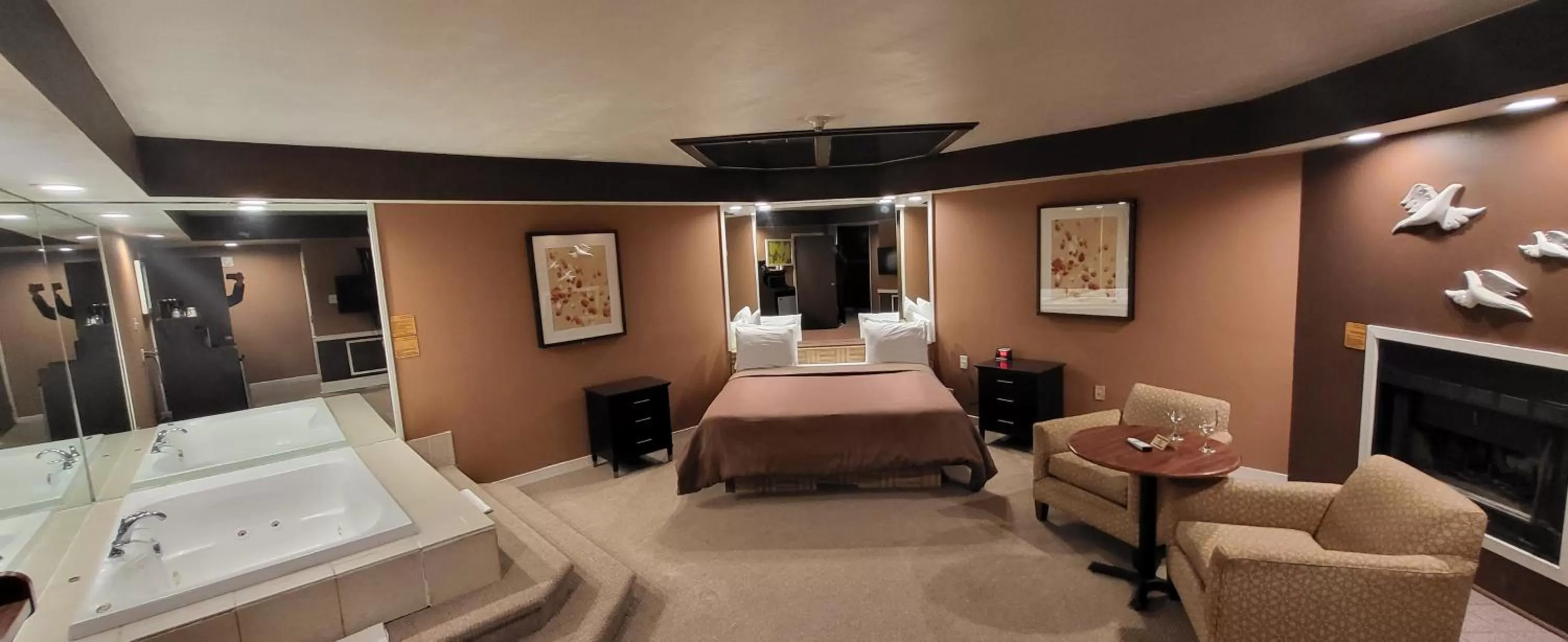 Bathroom, Bed in Inn of the Dove - Romantic Luxury Suites with Jacuzzi & Seasonal Fireplace at Harrisburg-Hershey-Philadelphia, PA