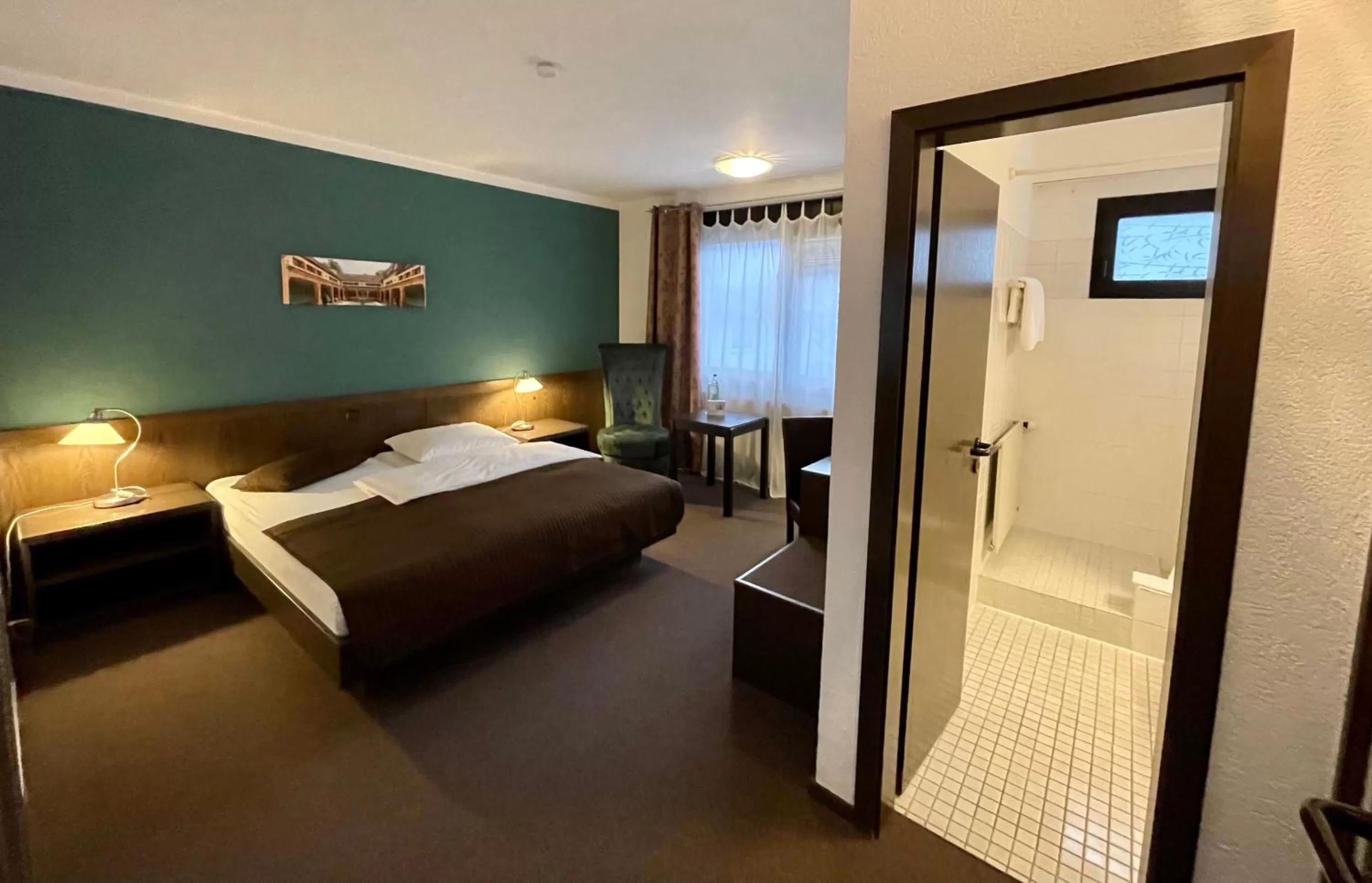 Bed in Hotel Brunnenhof