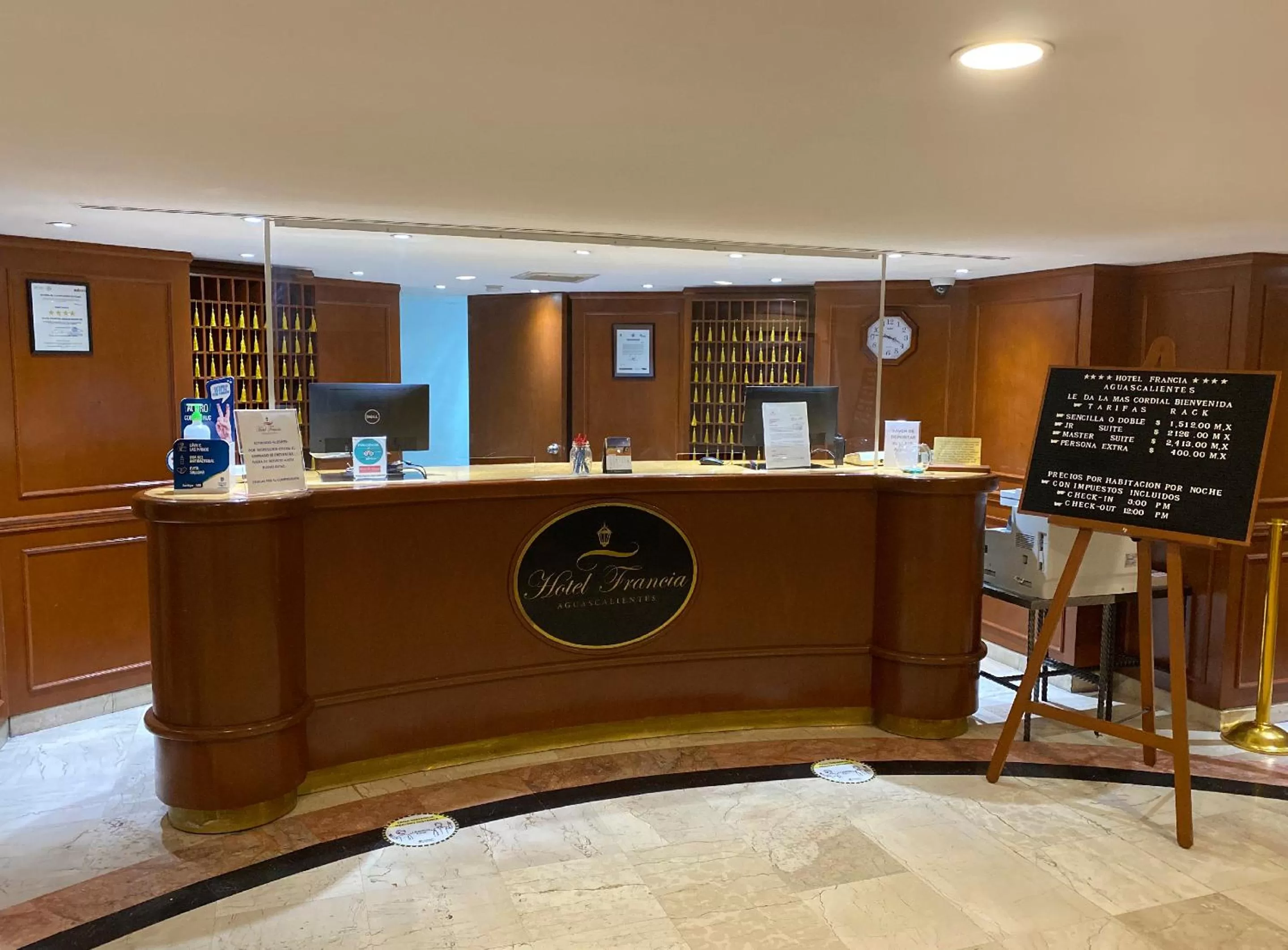 Lobby or reception in Hotel Francia Aguascalientes