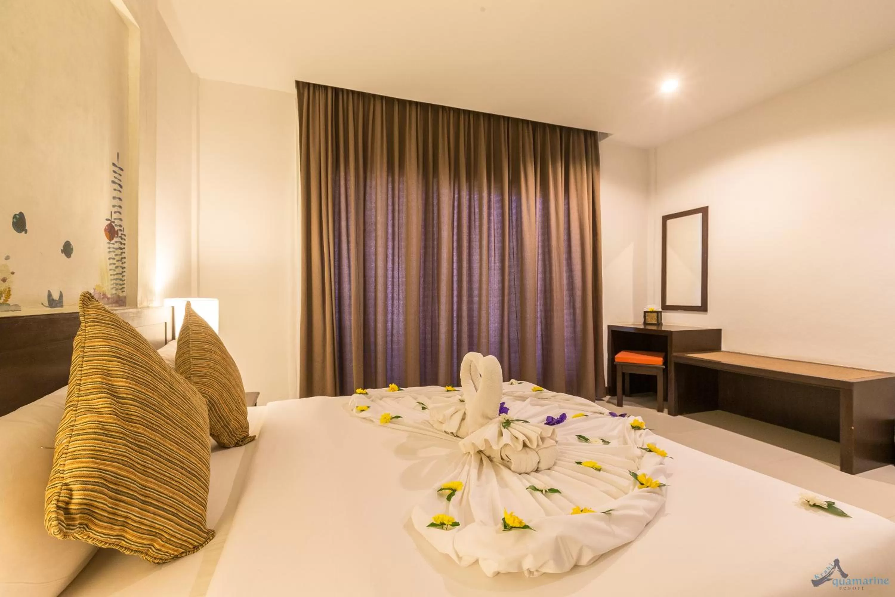 Bed in Krabi Aquamarine Resort - SHA Plus