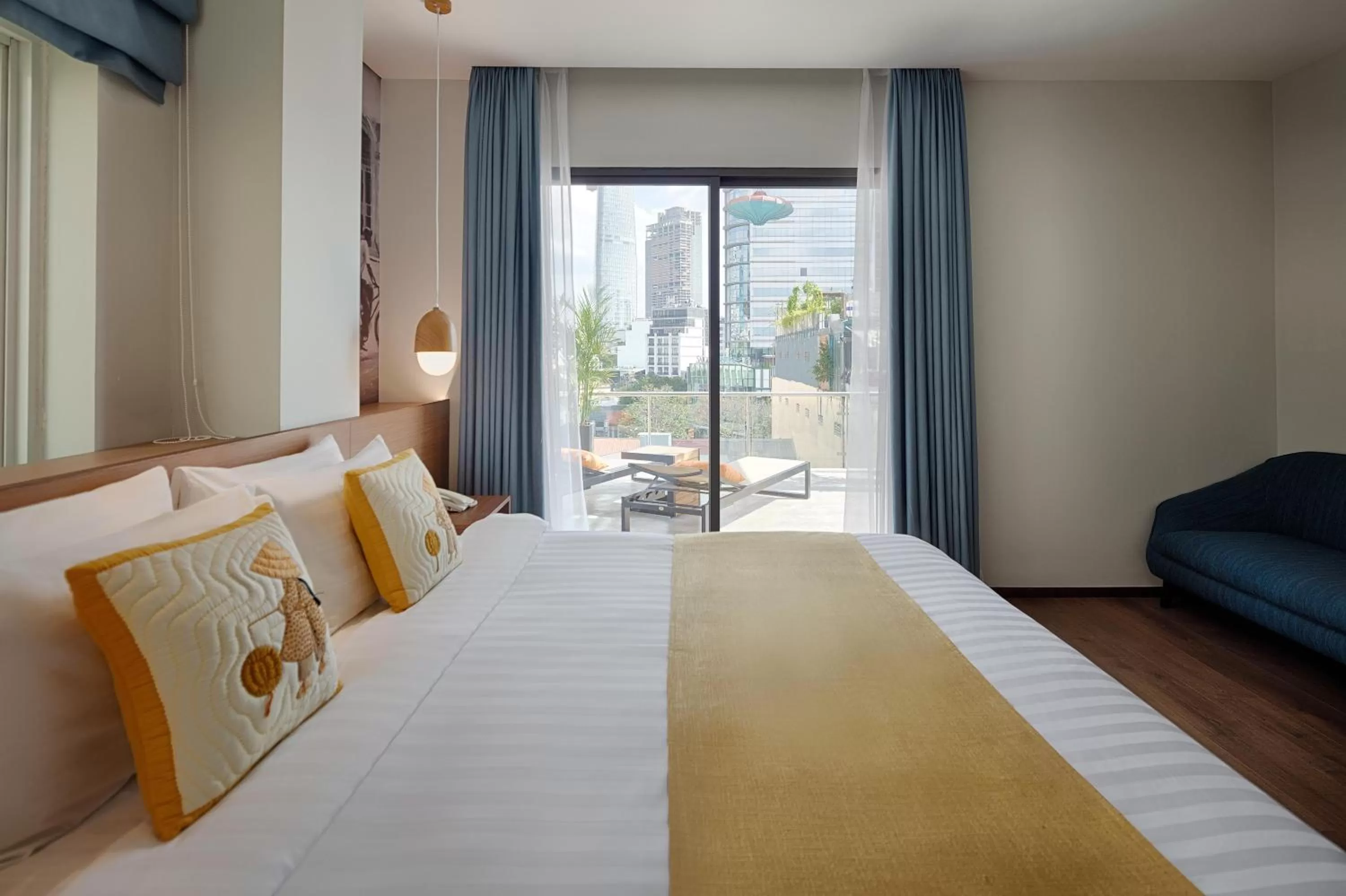 Bed in Little Saigon Boutique Hotel