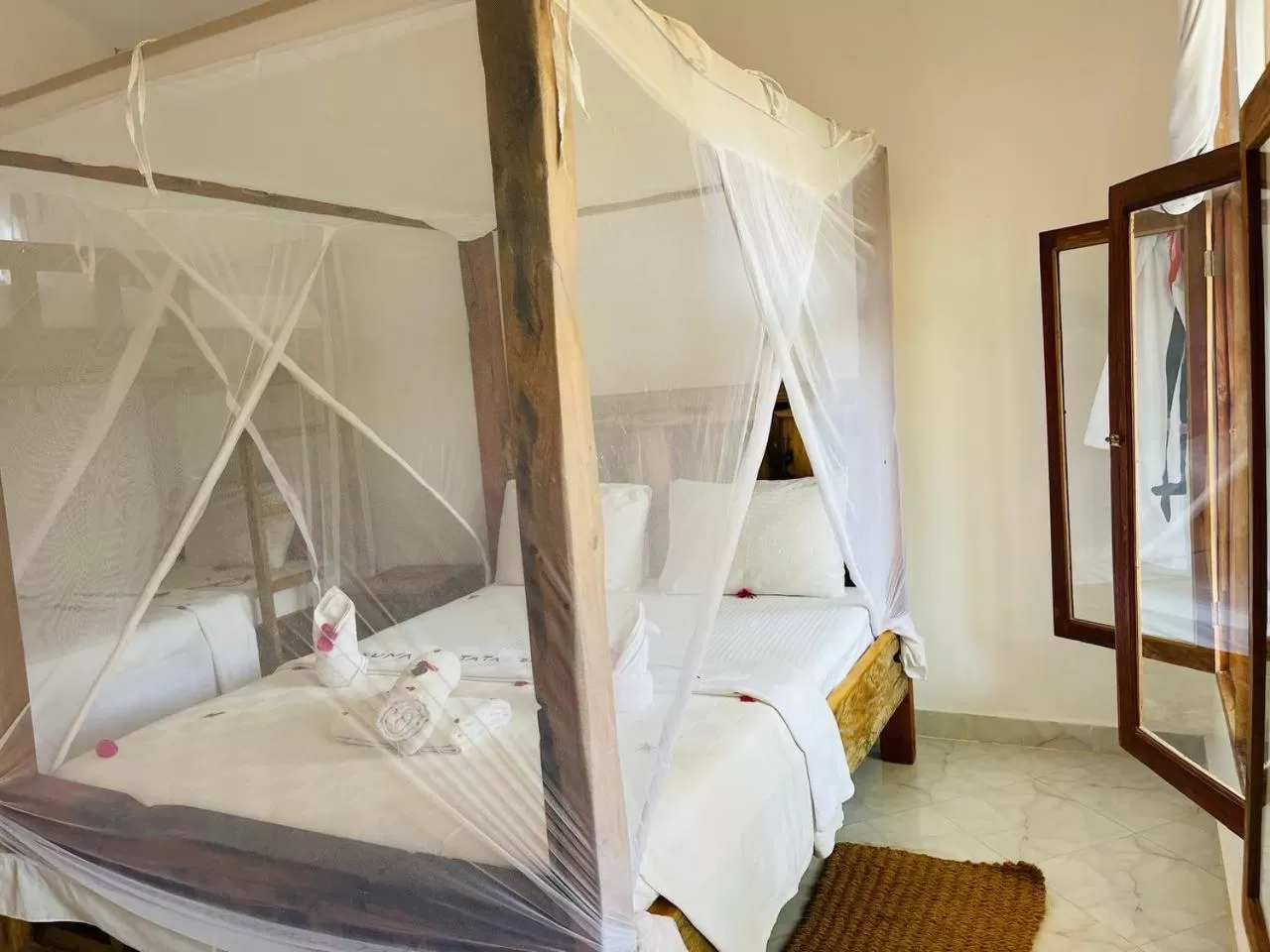Bed in Babalao Bungalows
