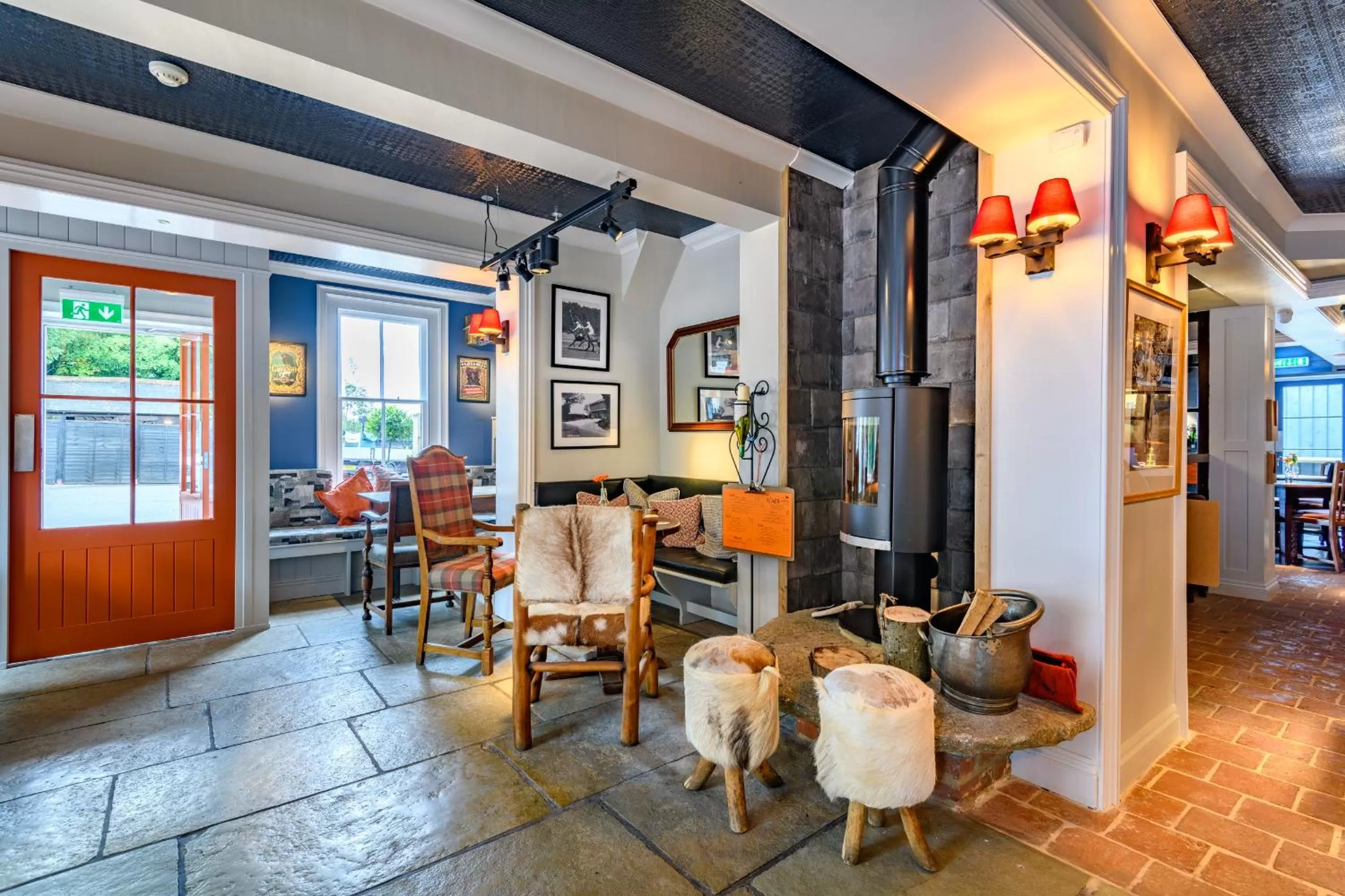 Seating area in The Running Horse