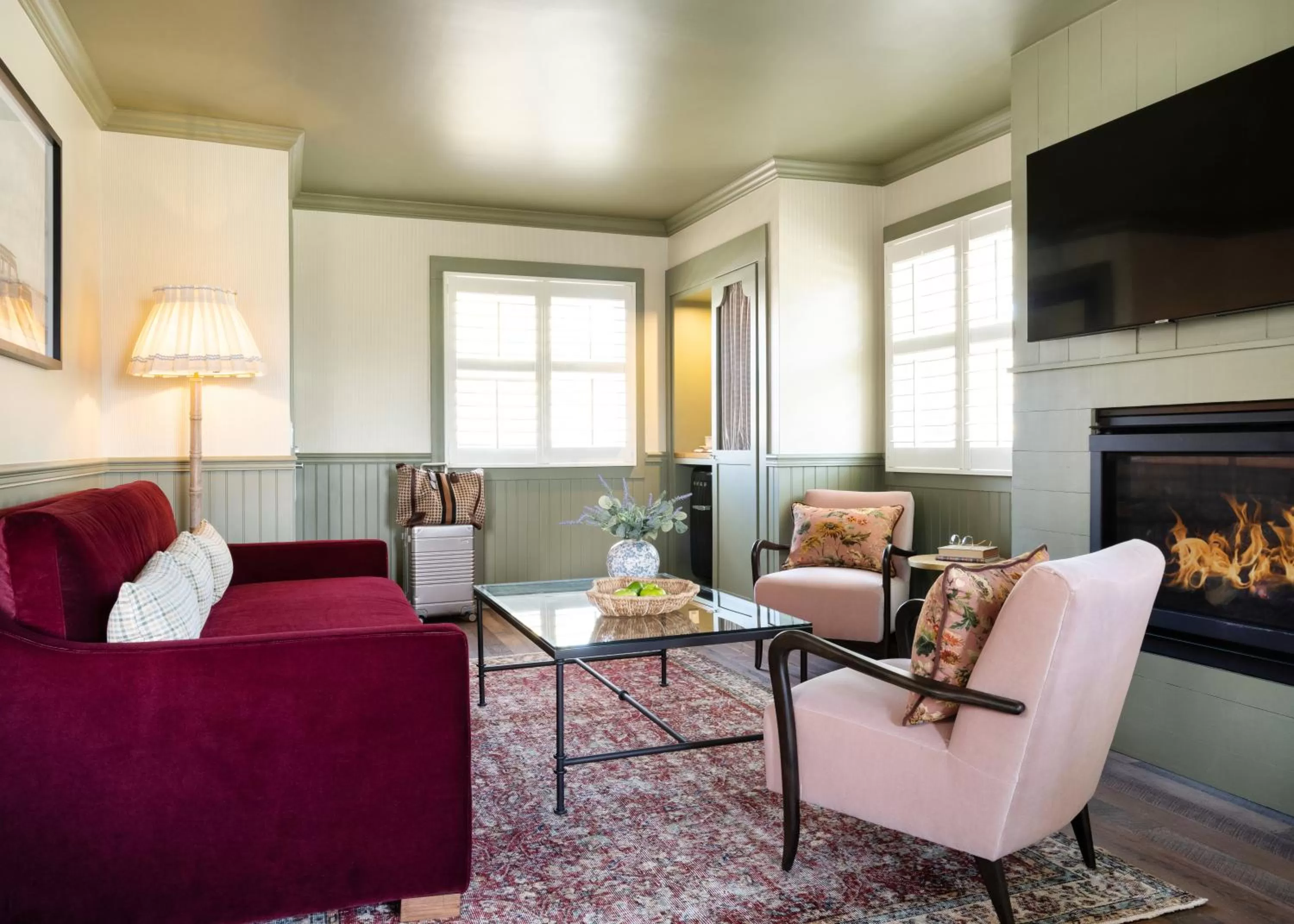 Seating area in Le Petit Pali at 8th Ave