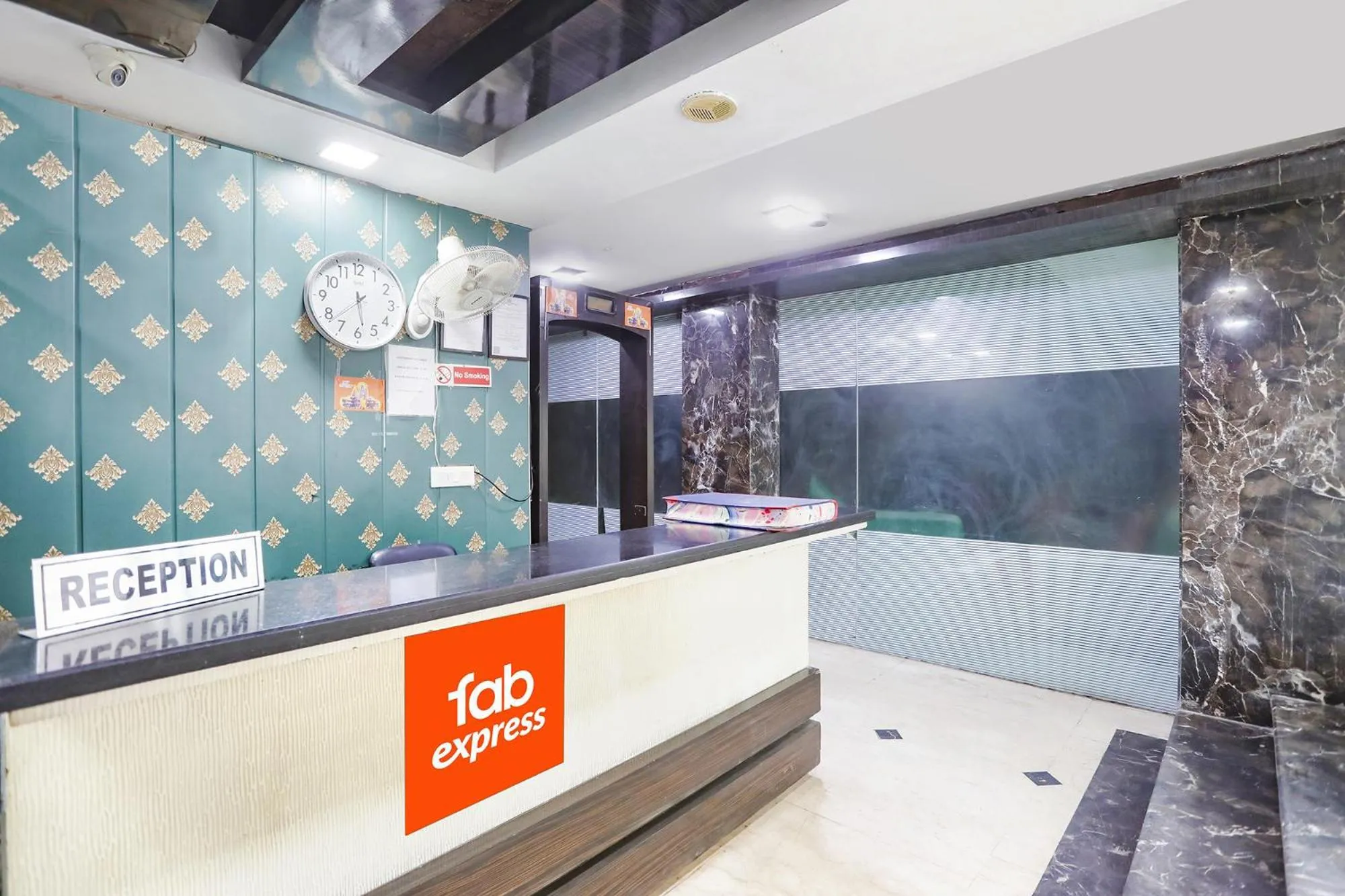 Lobby or reception in FabExpress Lotus Palace