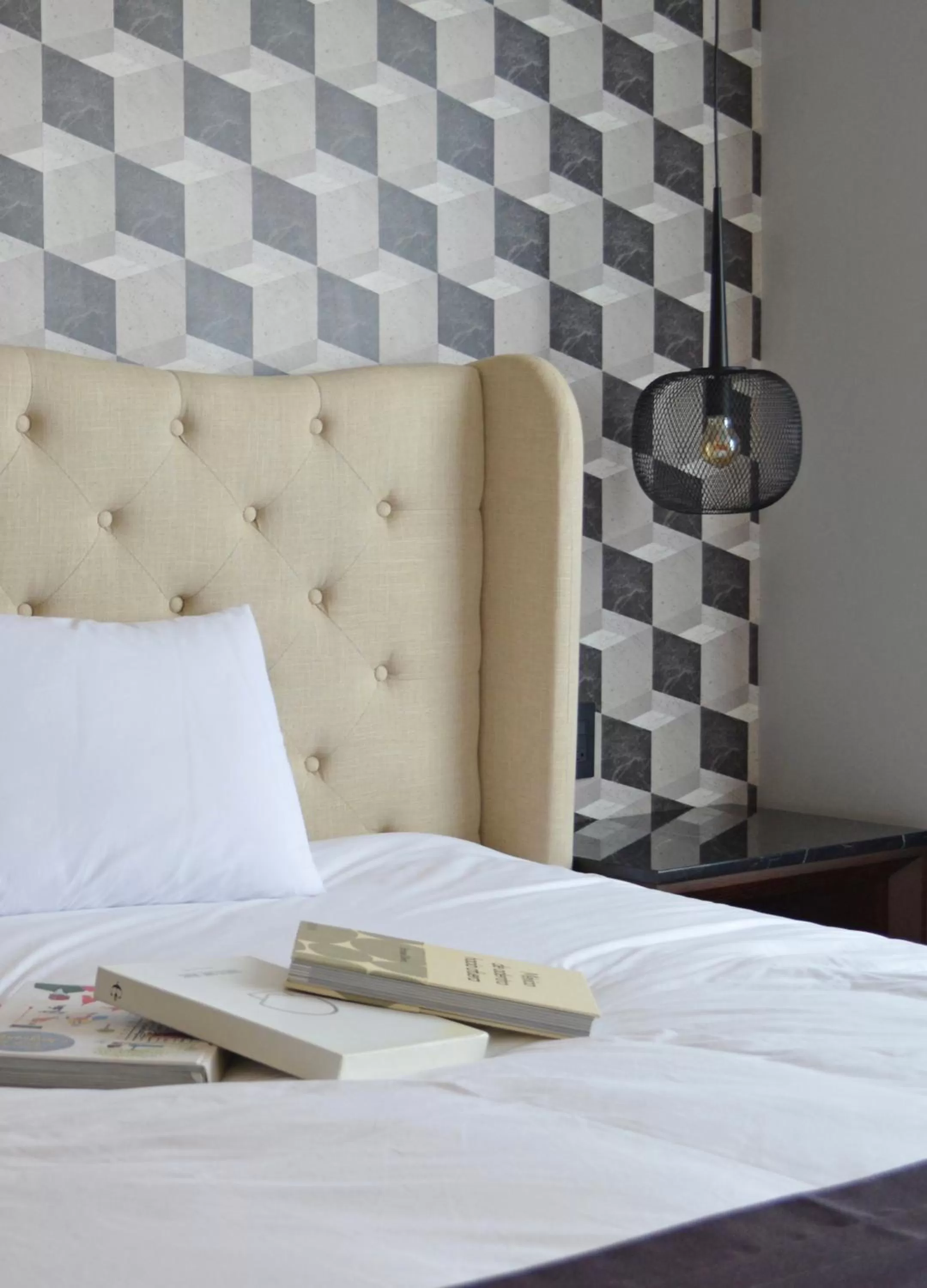 Decorative detail, Bed in Casa Basalto