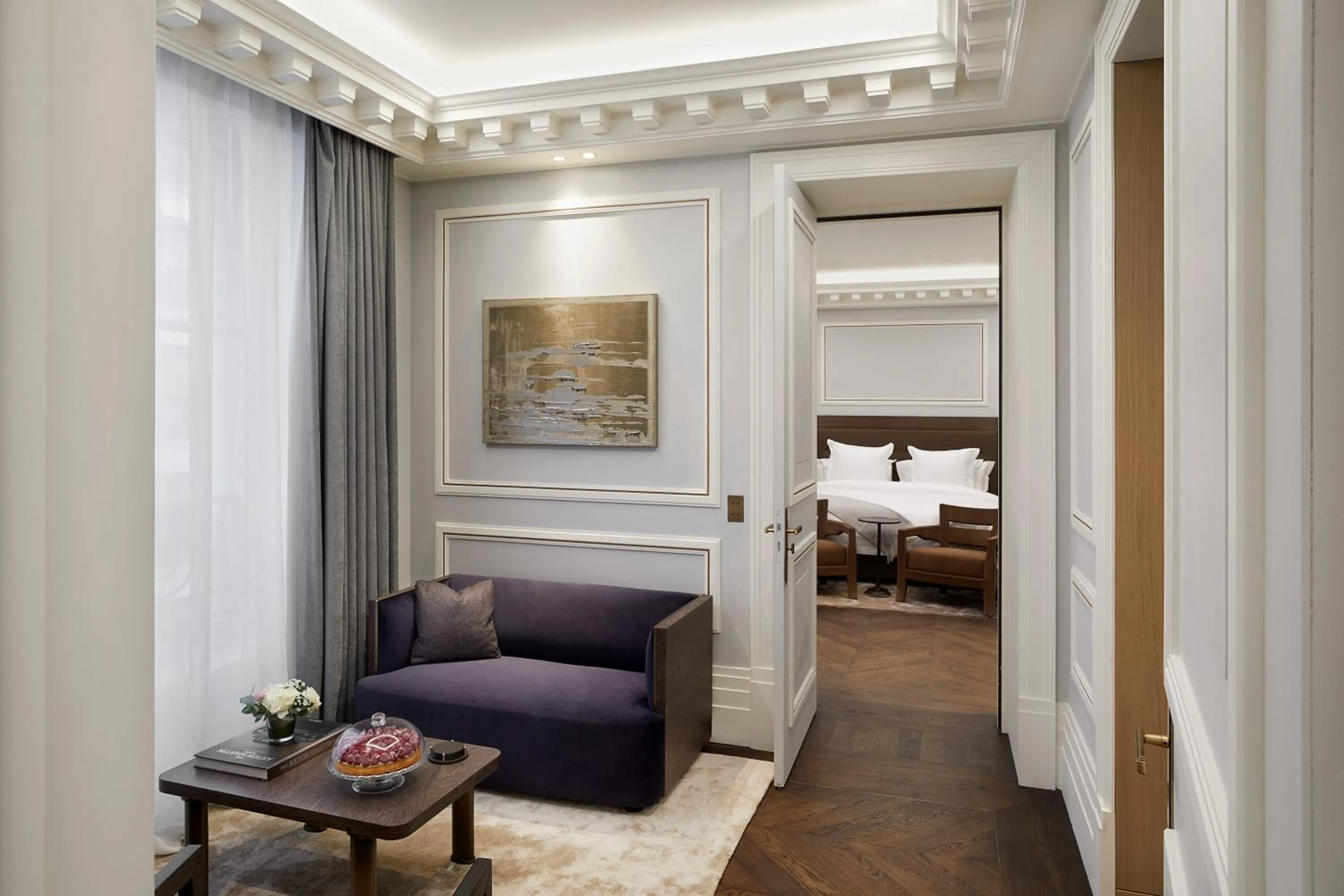 Living room, Bed in Maison Villeroy