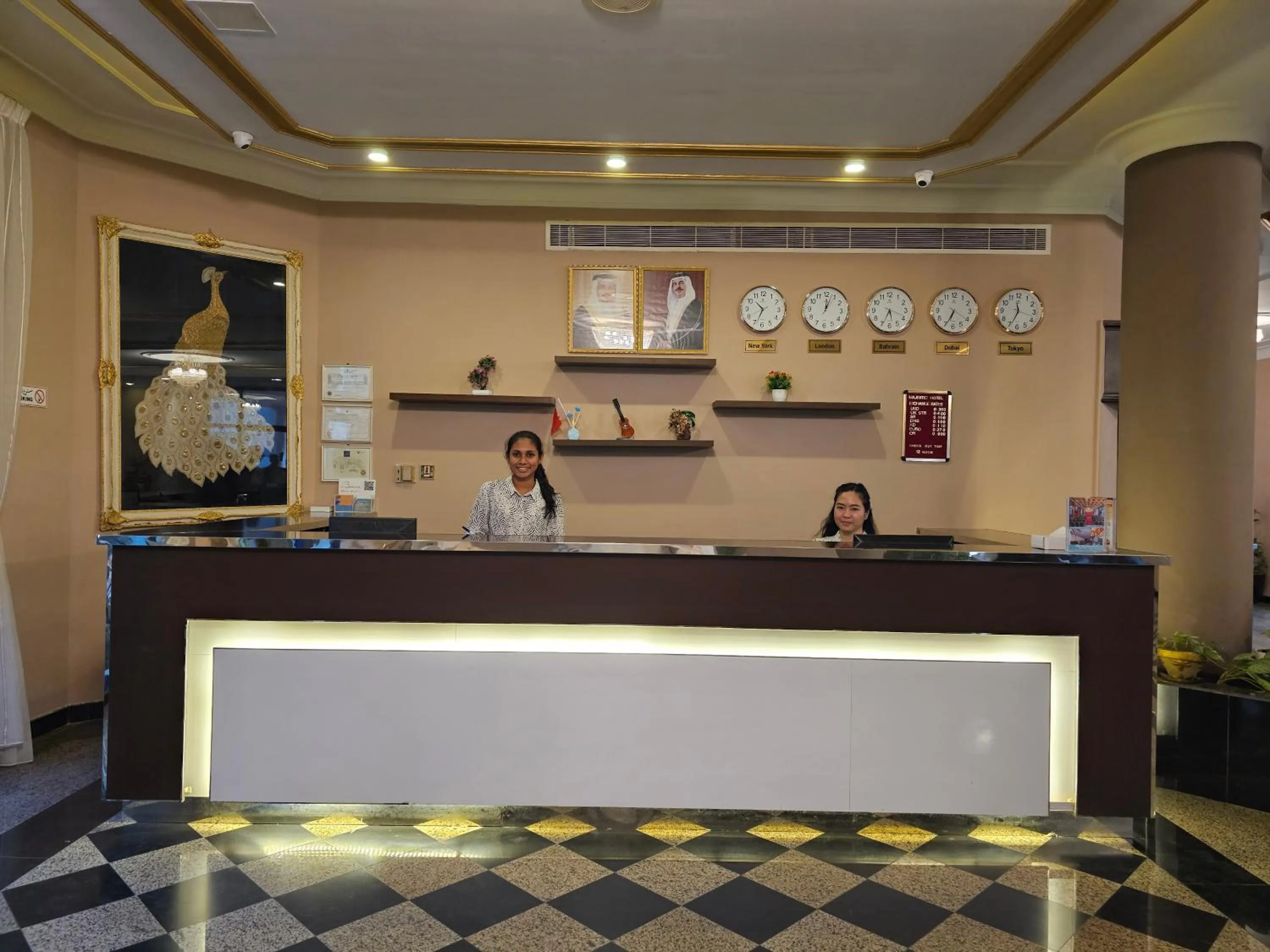 Staff in Majestic Hotel