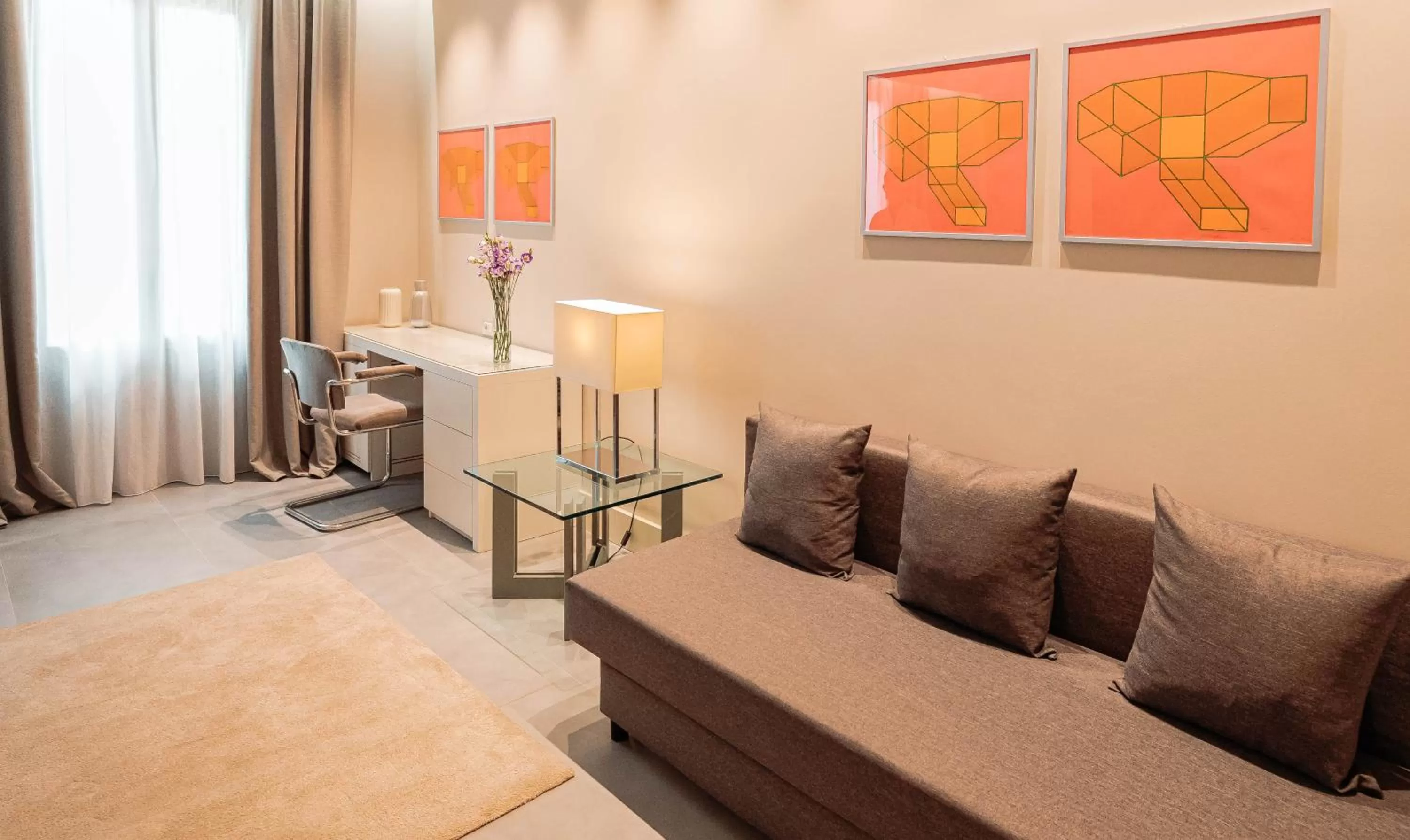 Seating area in Grand Hotel Croce Di Malta