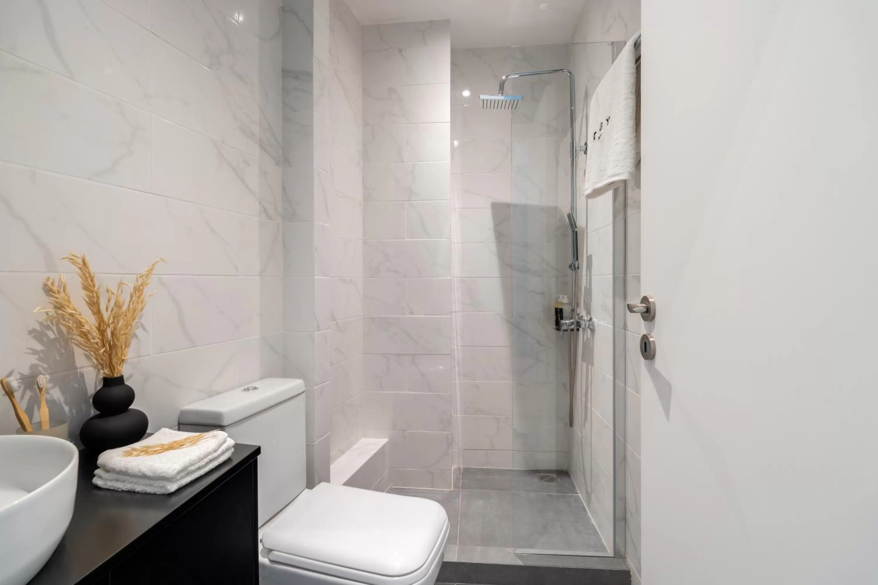 Bathroom in Play Psyri Athens a member of Brown Hotels