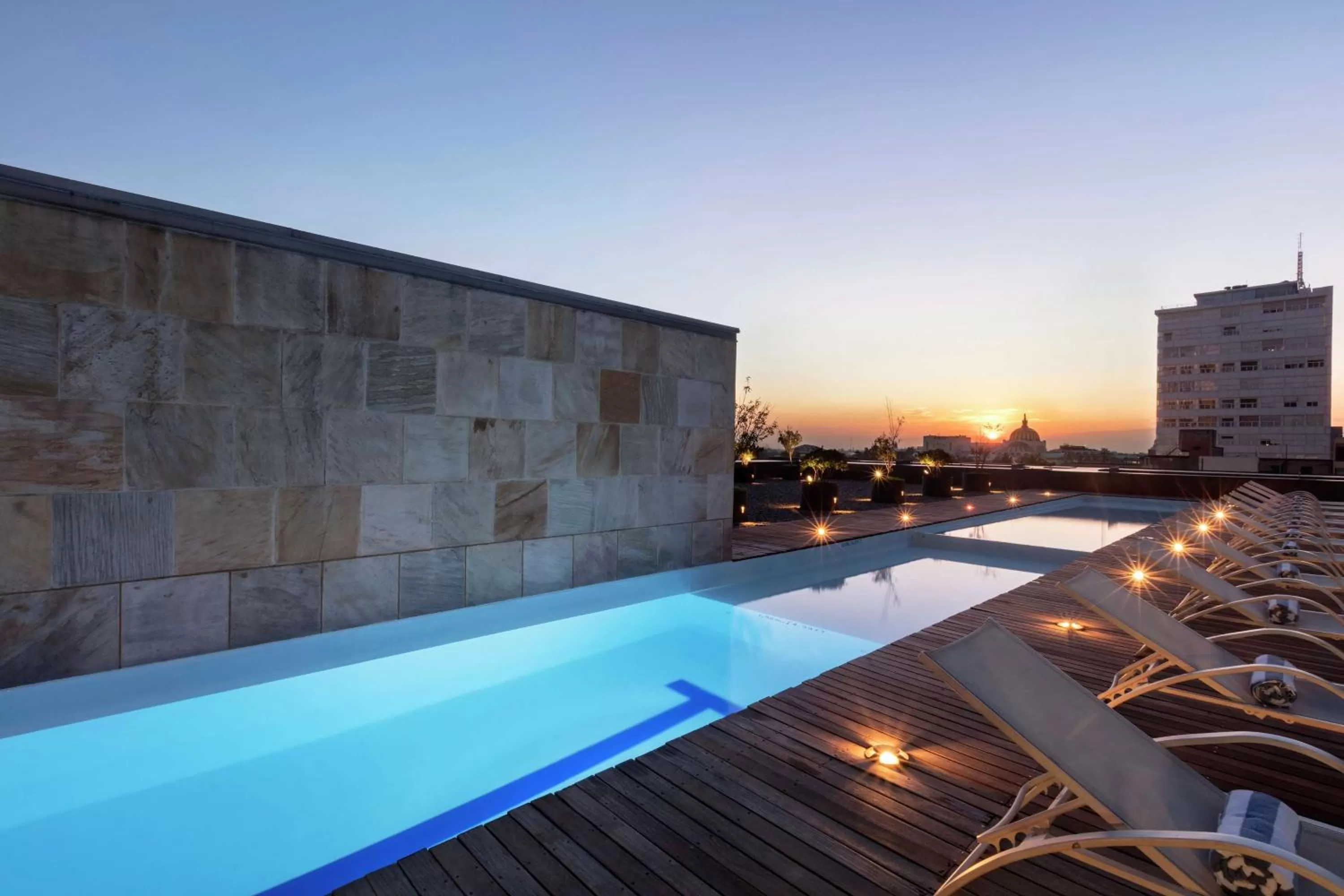 Pool view in Hilton Mexico City Reforma
