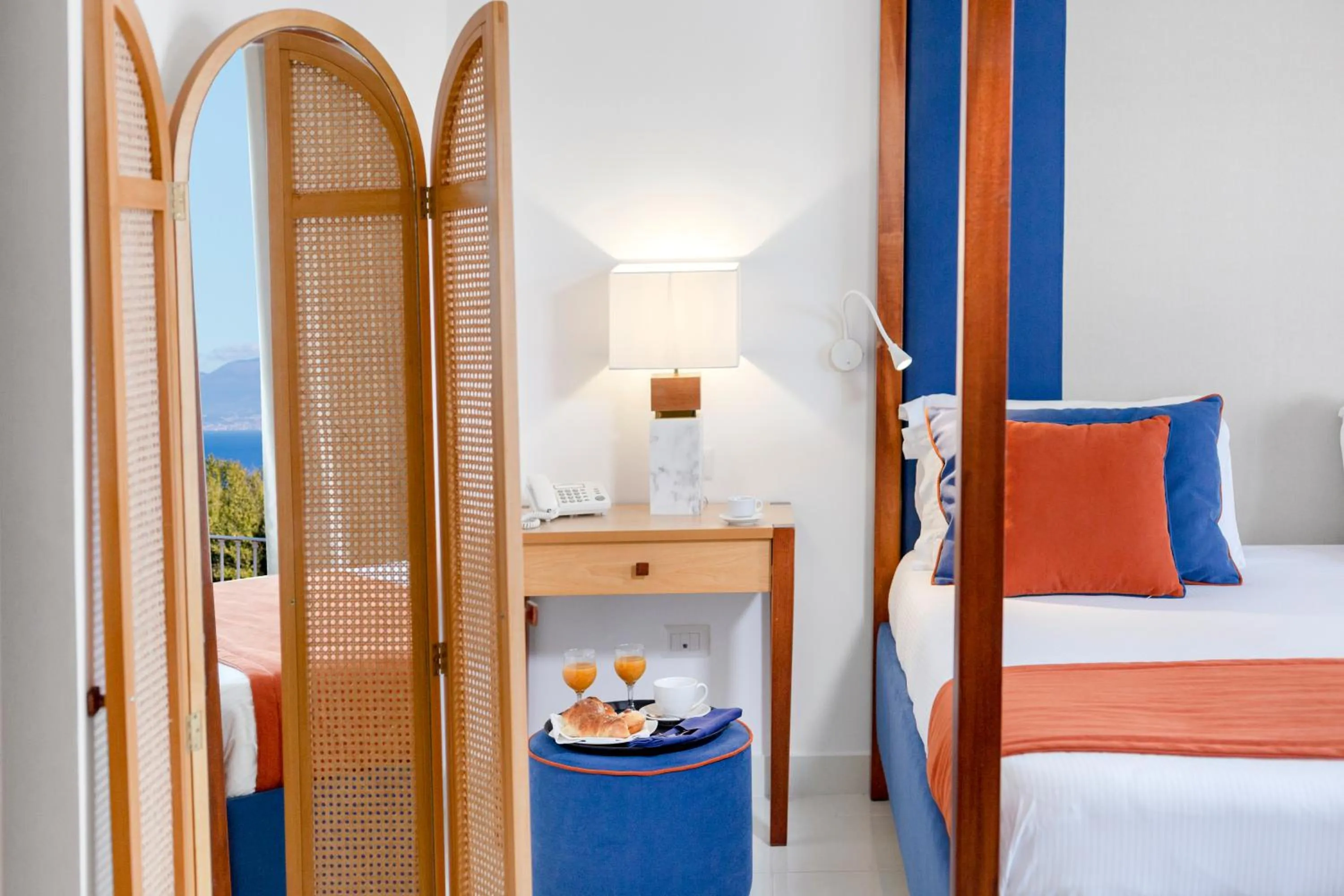 Bed in Atlantic Palace Hotel