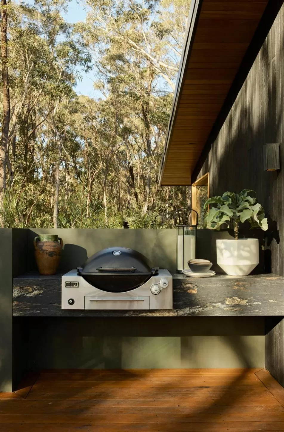 BBQ facilities in Chalets at Blackheath