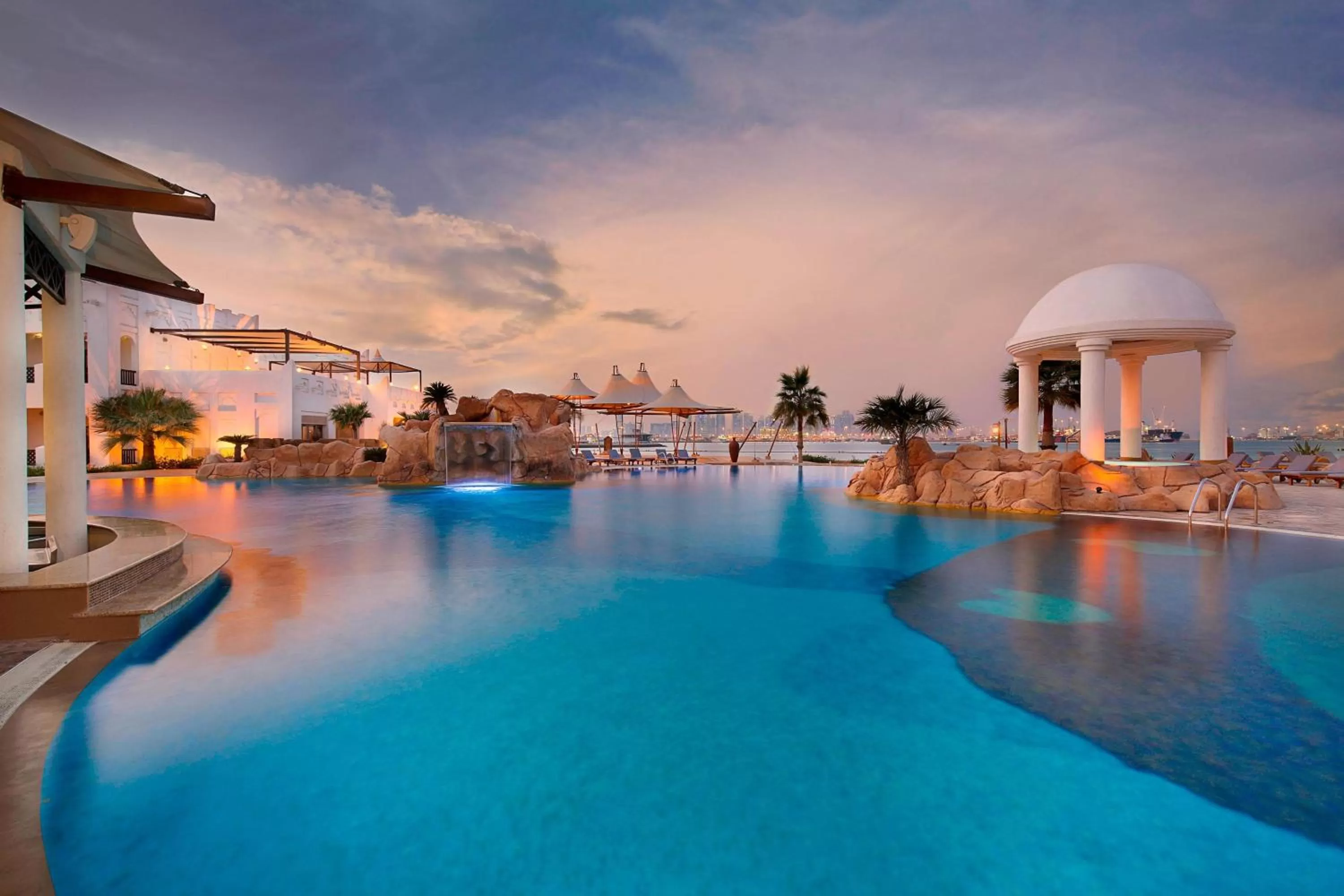 Swimming pool in Sharq Village & Spa, a Ritz-Carlton Hotel