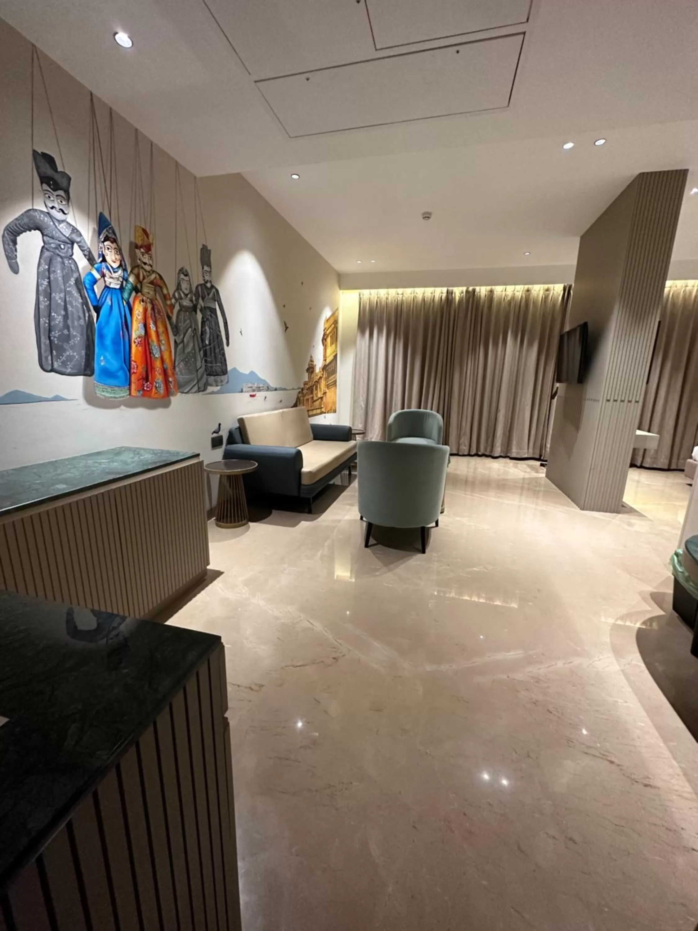 Living room in Hotel Bawa Udaipur