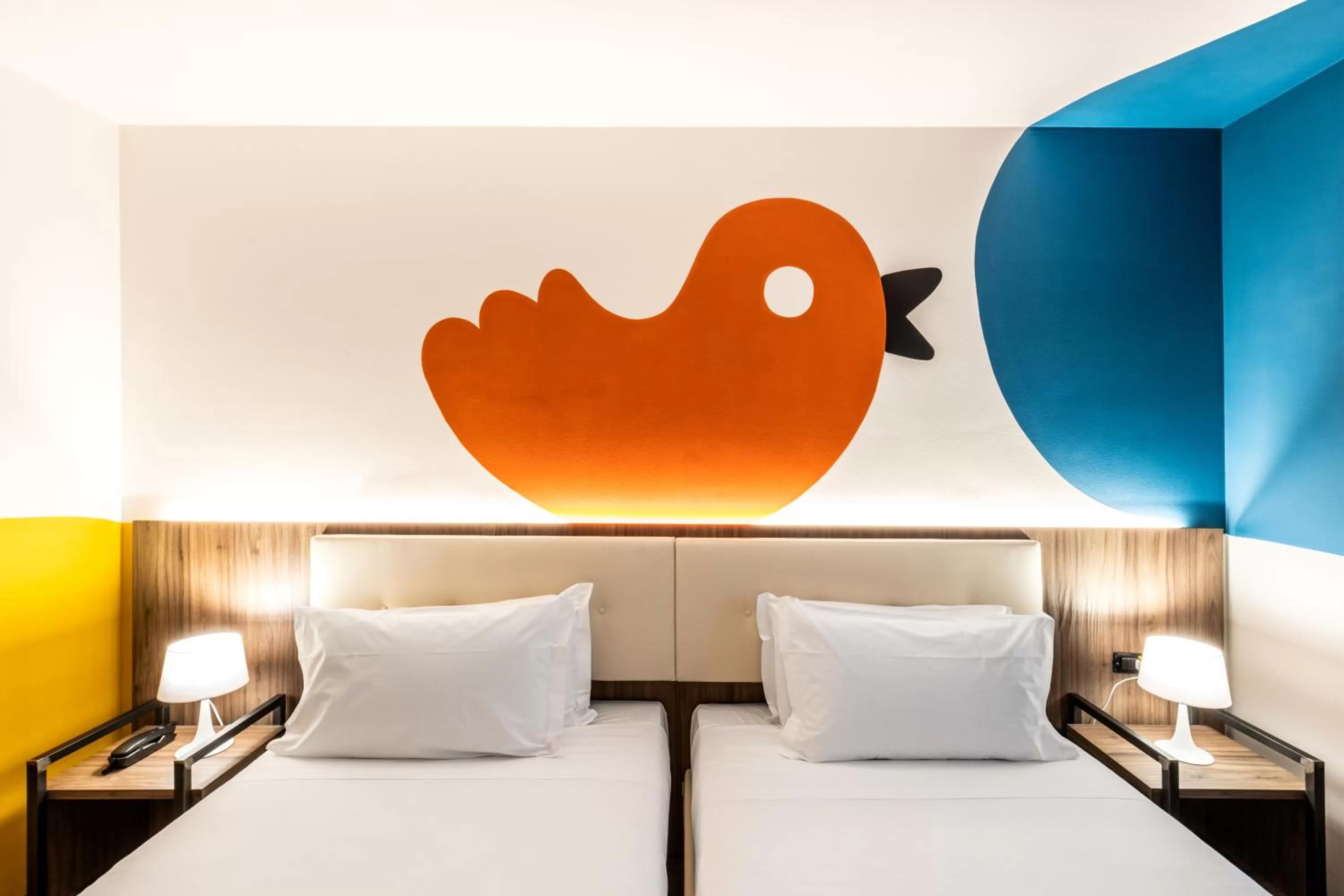 Bed in Muraless Art Hotel - WorldHotels Crafted