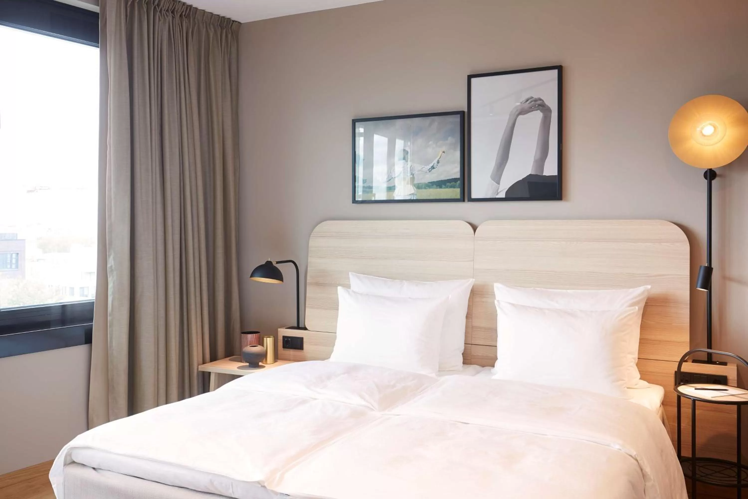 Bedroom, Bed in Scandic München Macherei