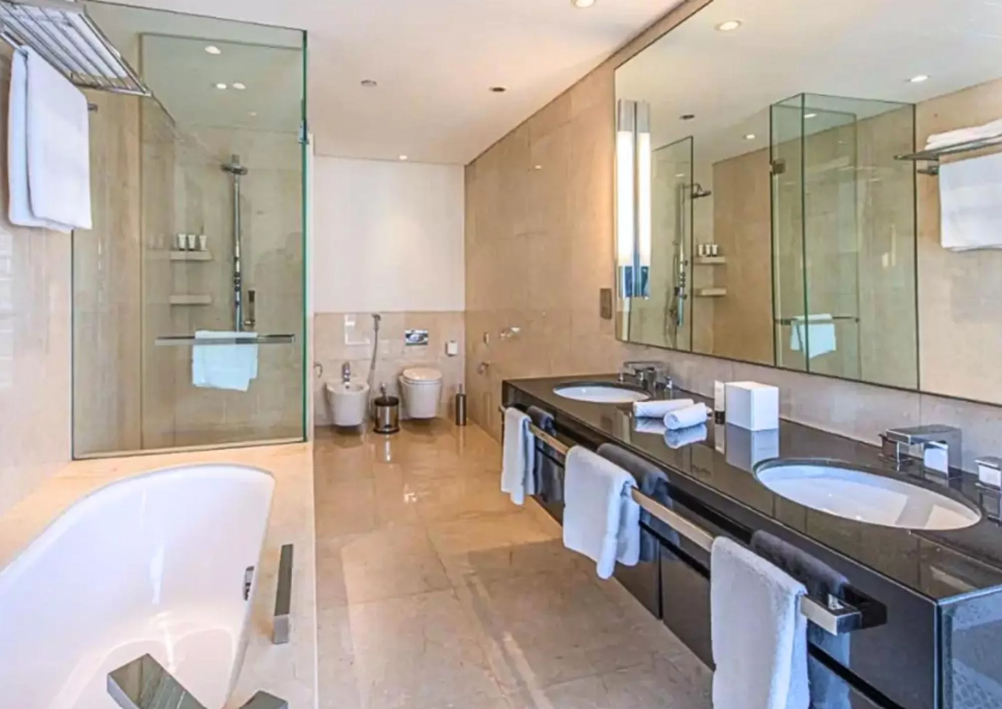 Shower in Emaar Residences Dubai Marina by Qstay - formerly Address Dubai Marina