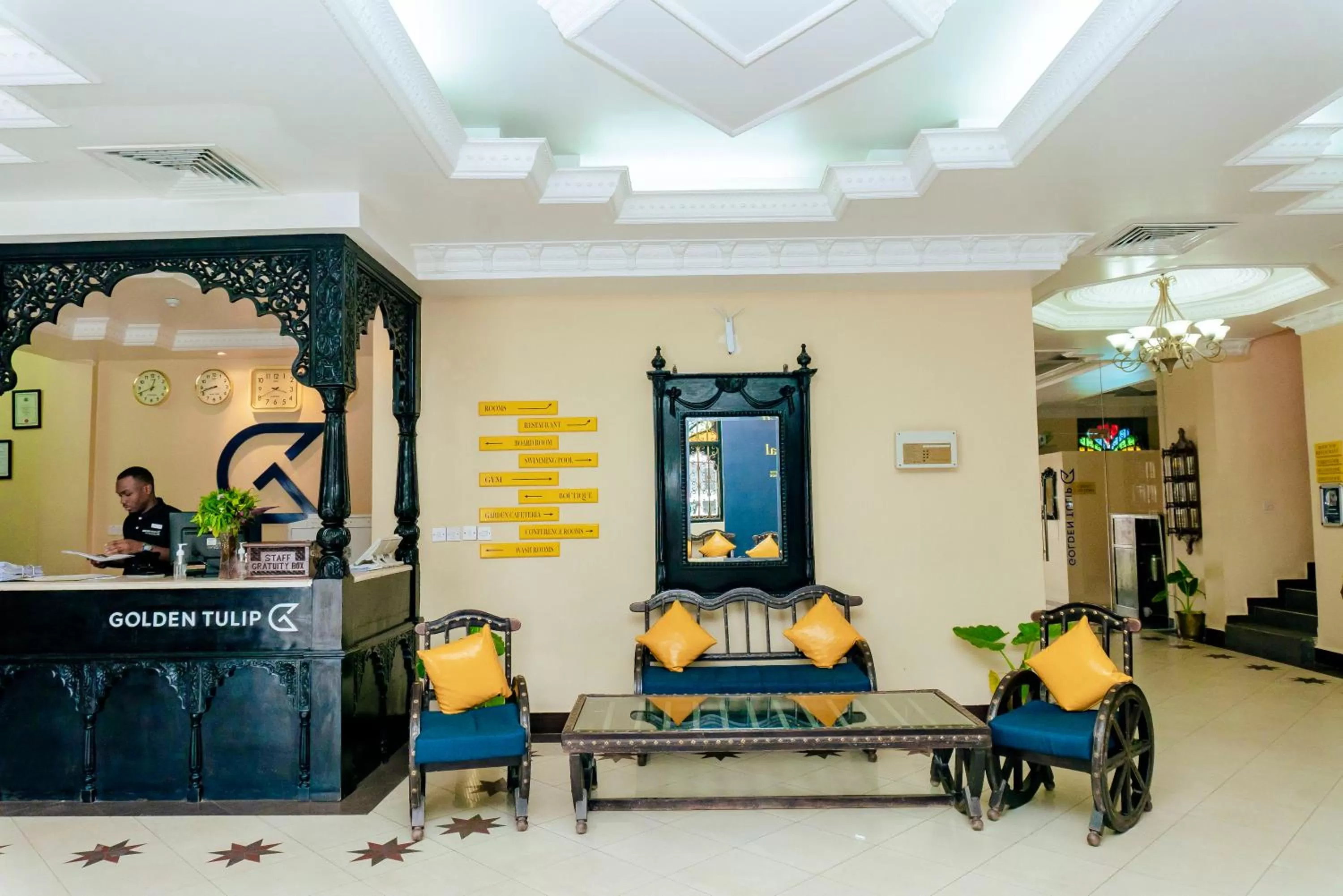 Lobby or reception in Golden Tulip Stone Town Boutique
