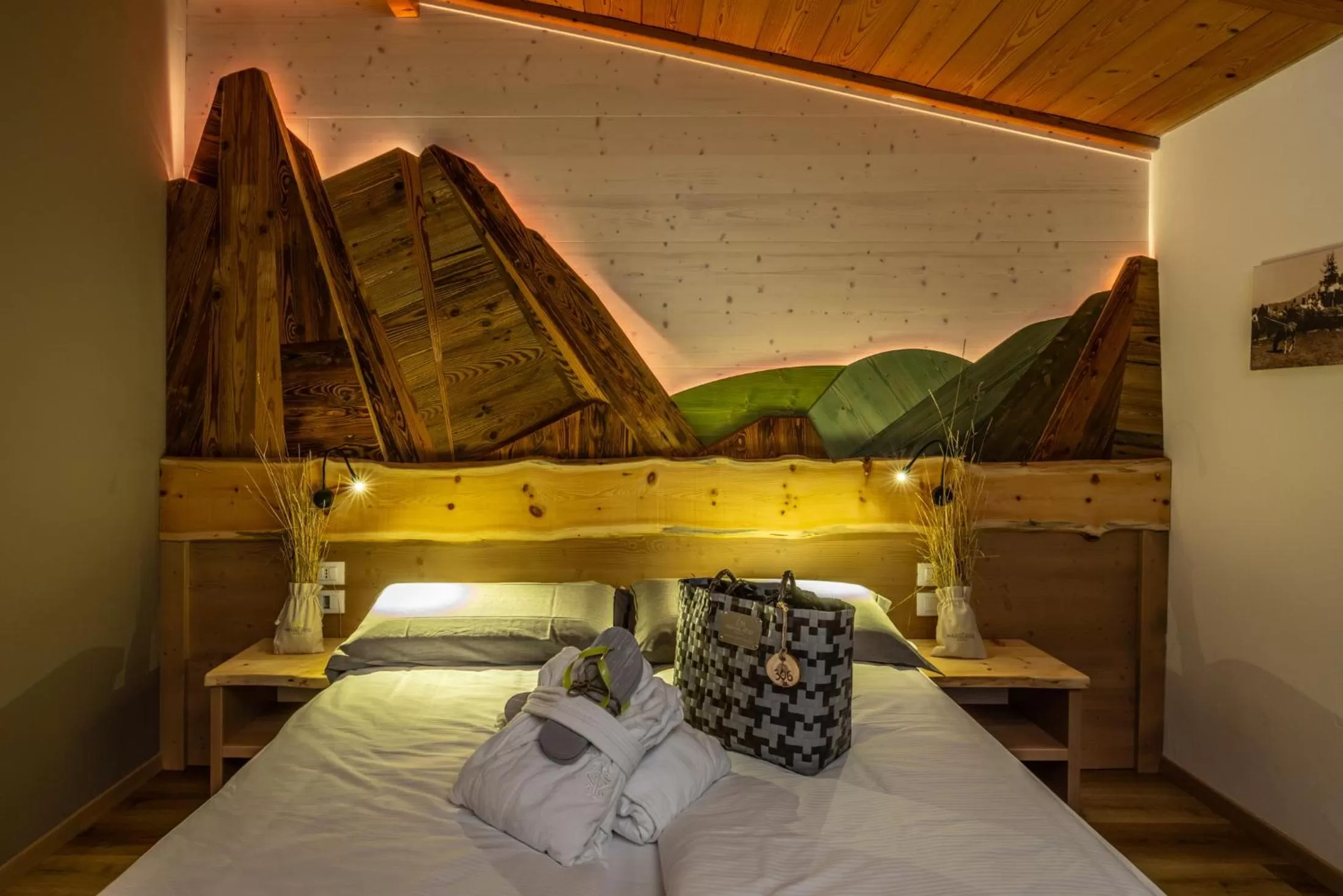 Bed in Miraval Hotel