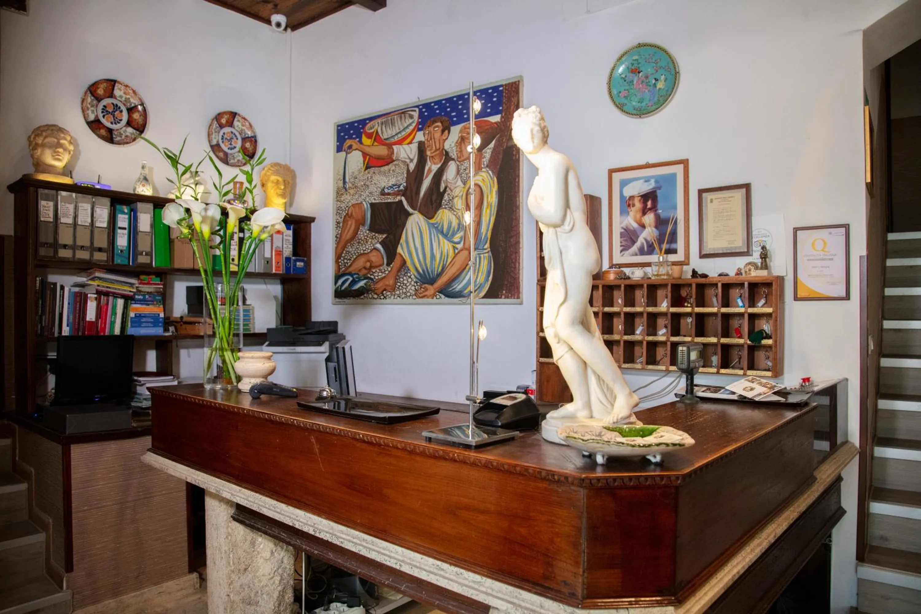 Lobby or reception in La Bastiglia