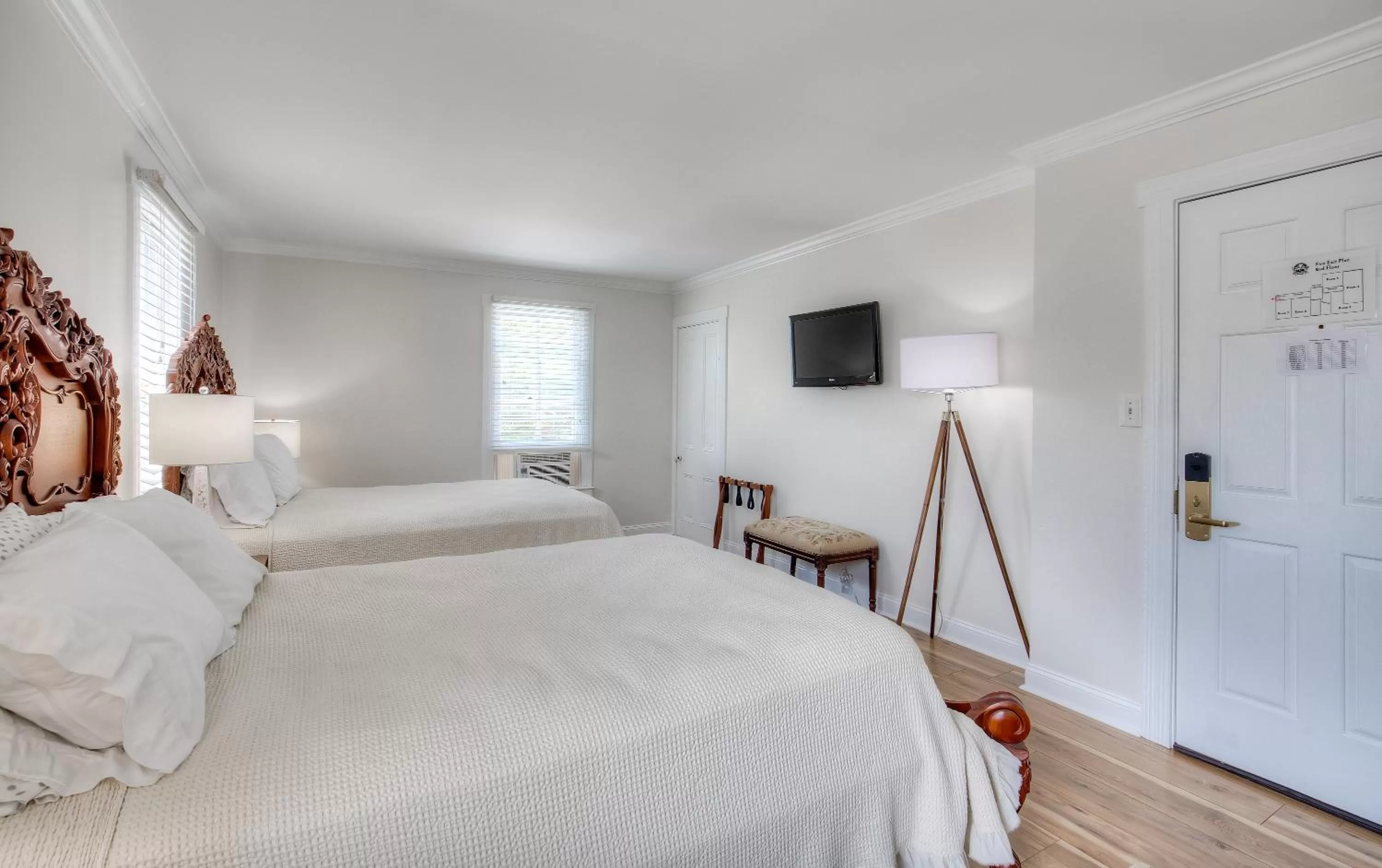 Bed in Elaine's Cape May Boutique Hotel